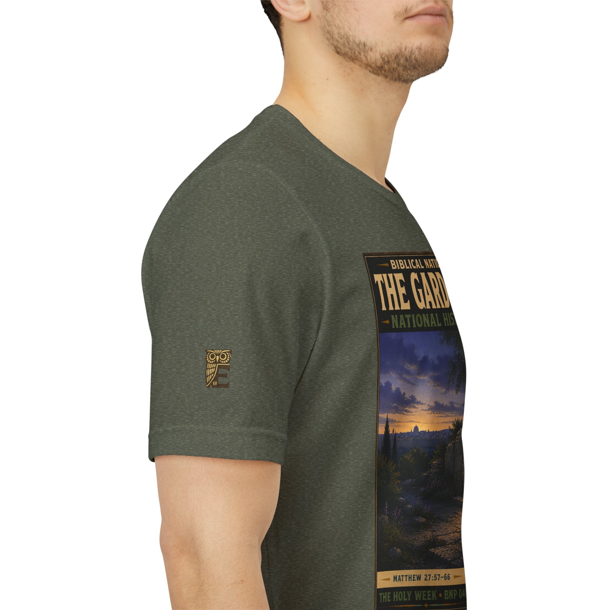 Biblical National Parks Collection VII- The Holy Week #040/041 | Matthew 27: 55-66 | Vintage nature poster Tee | Biblical national parks graphic shirt