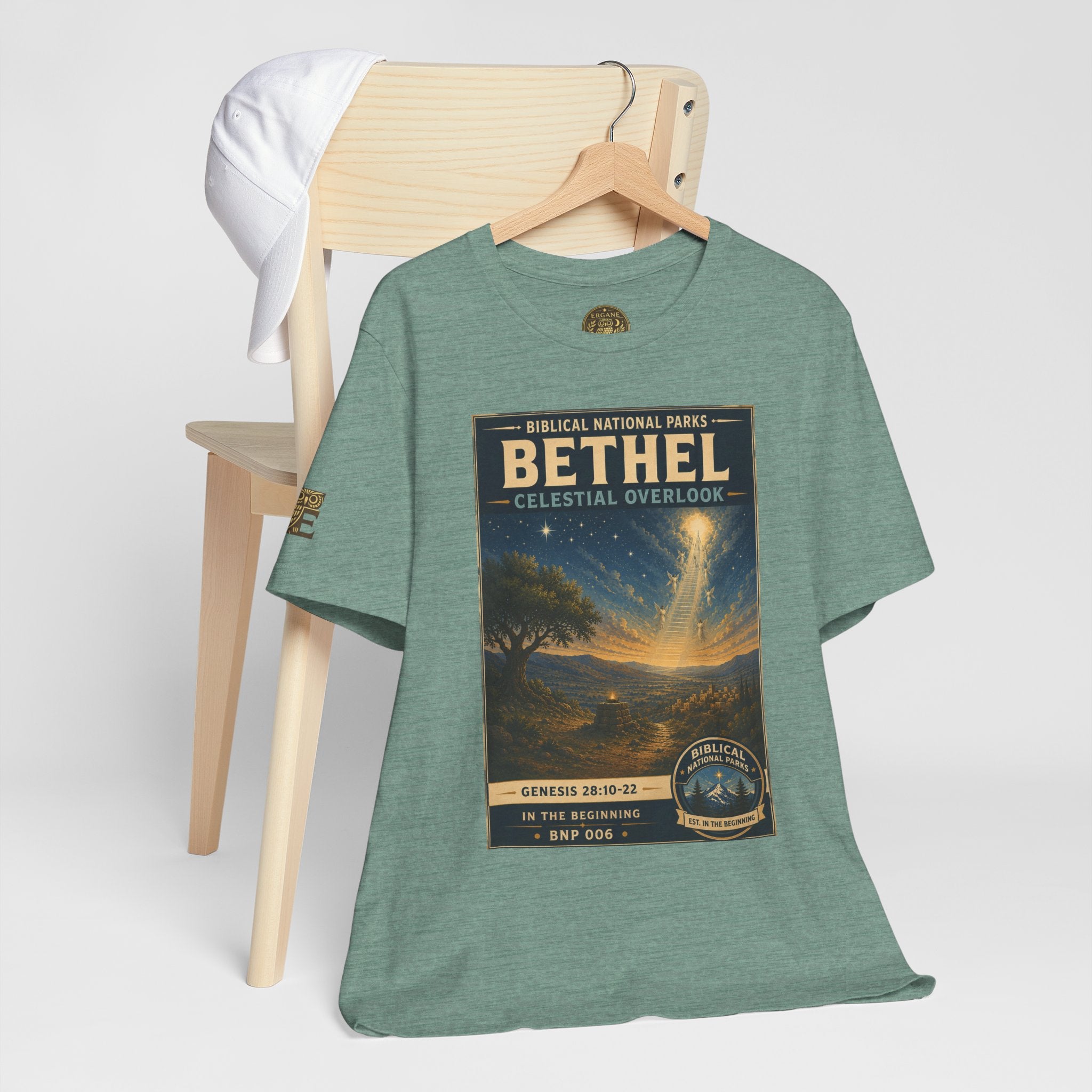 Biblical National Parks Collection I- In The Beginning #006/006 Genesis 28: 10-22 | Vintage nature poster Tee | Biblical national parks graphic shirt