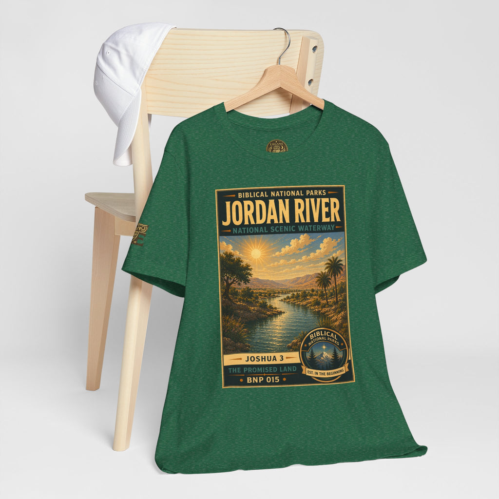 Biblical National Parks Collection III- The Promised Land #015/018 Joshua 3 | Vintage nature poster Tee | Biblical national parks graphic shirt