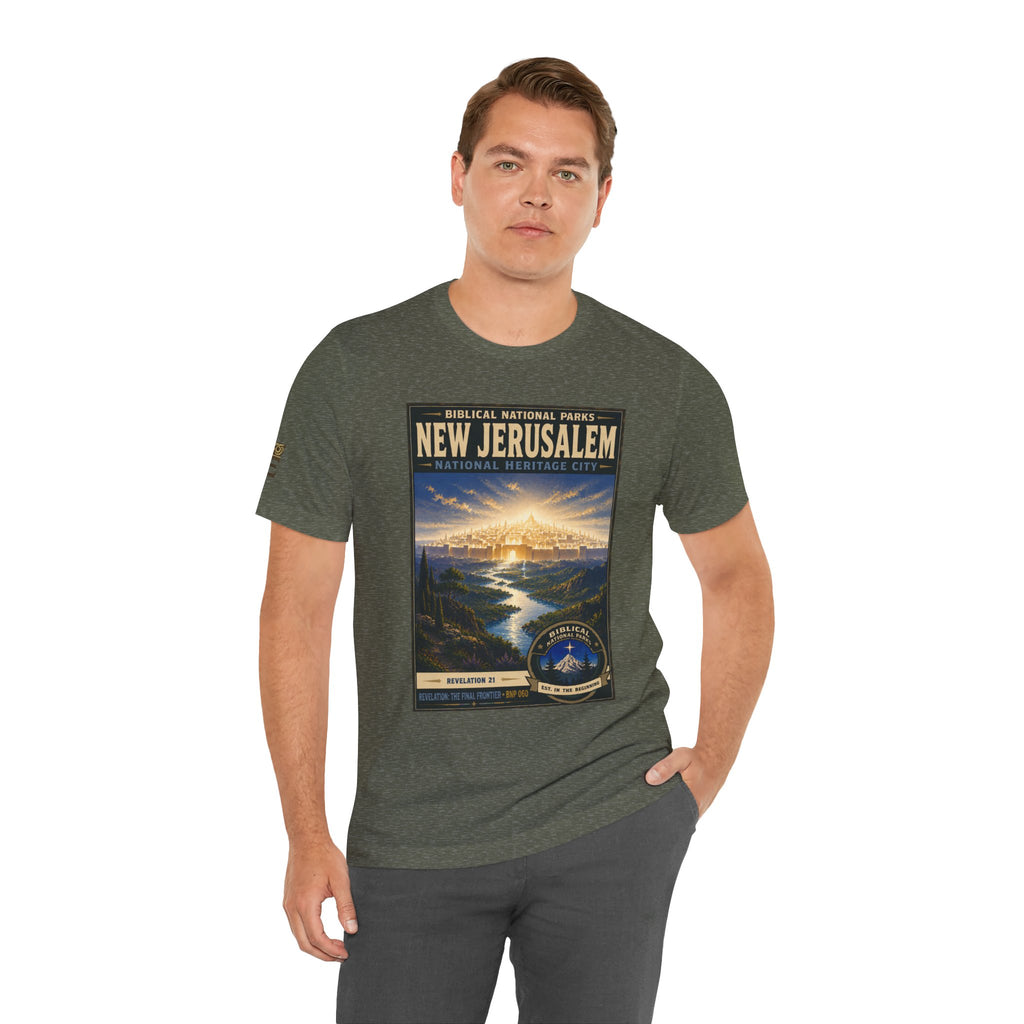 Biblical National Parks Collection X- #060/061 - Revelation: The Final Frontier | Revelation 21 | Vintage nature poster Tee | Biblical national parks graphic shirt 2