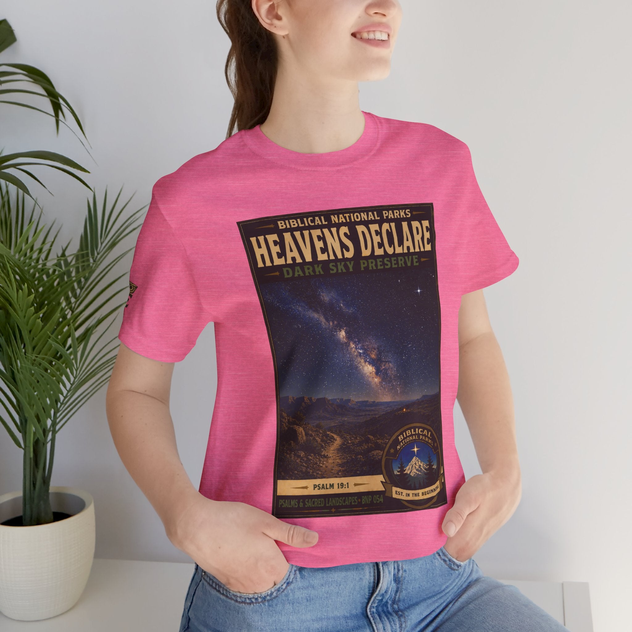 Biblical National Parks Collection IX- #054/054 -Psalms & Sacred Landscapes | Psalm 19:1 | Vintage nature poster Tee | Biblical national parks graphic shirt