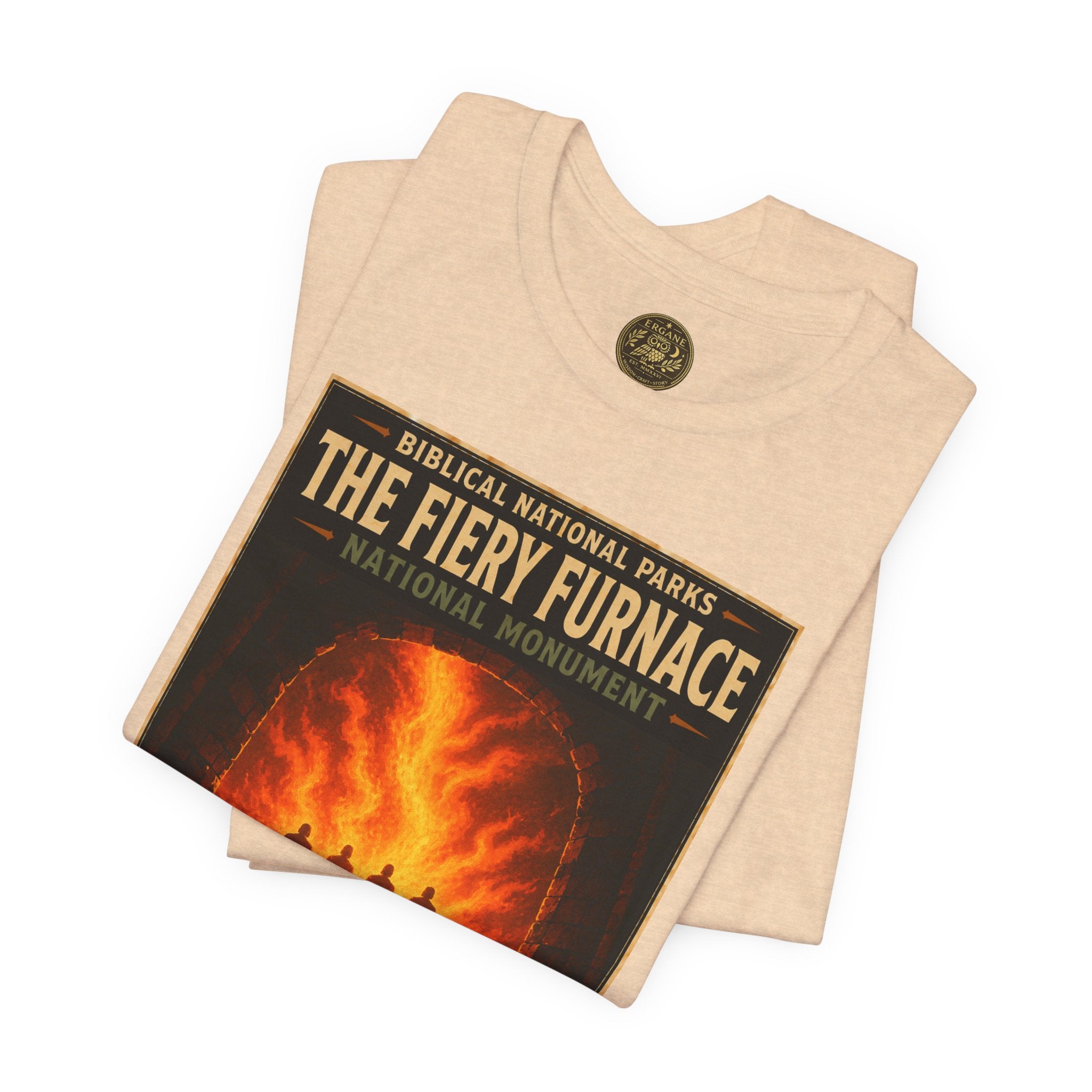 Biblical National Parks Collection V- Prophets & Wonders #028/030 Daniel 3 | Vintage nature poster Tee | Biblical national parks graphic shirt