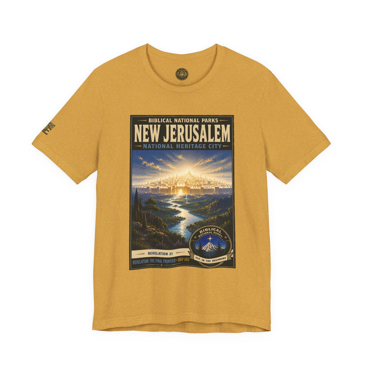 Biblical National Parks Collection X- #060/061 - Revelation: The Final Frontier | Revelation 21 | Vintage nature poster Tee | Biblical national parks graphic shirt 2