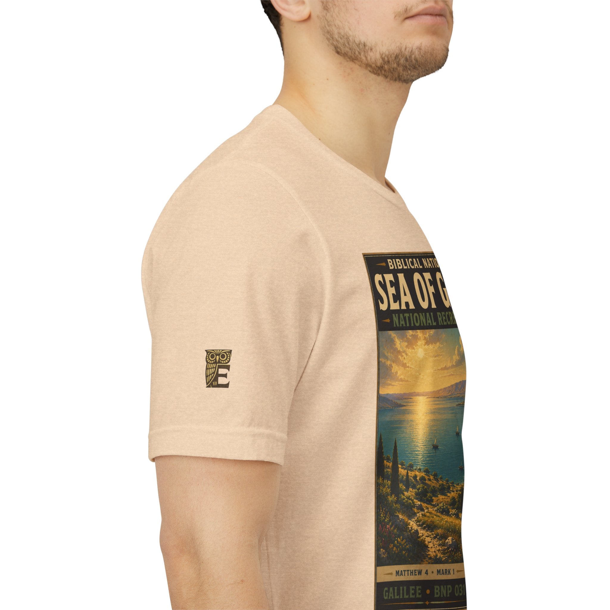 Biblical National Parks Collection VI- Galilee #031/035 Matthew 4 & Mark 1 | Vintage nature poster Tee | Biblical national parks graphic shirt