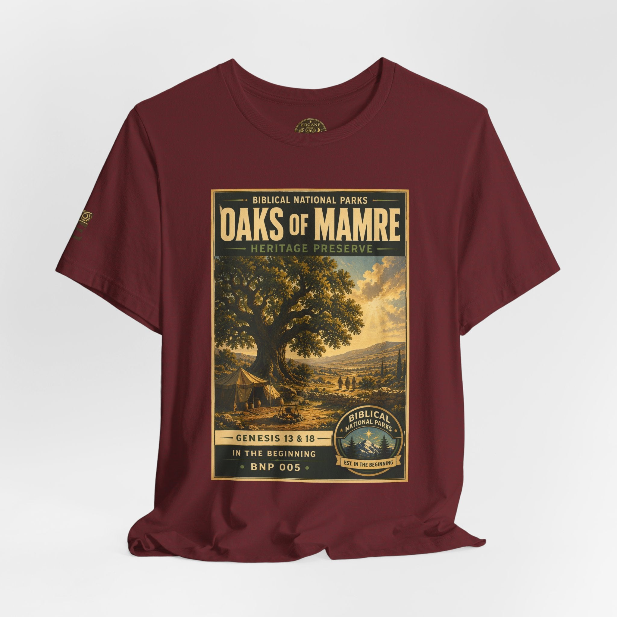 Biblical National Parks Collection I- In The Beginning #005/006 Genesis 13 & 18 | Vintage nature poster Tee | Biblical national parks graphic shirt