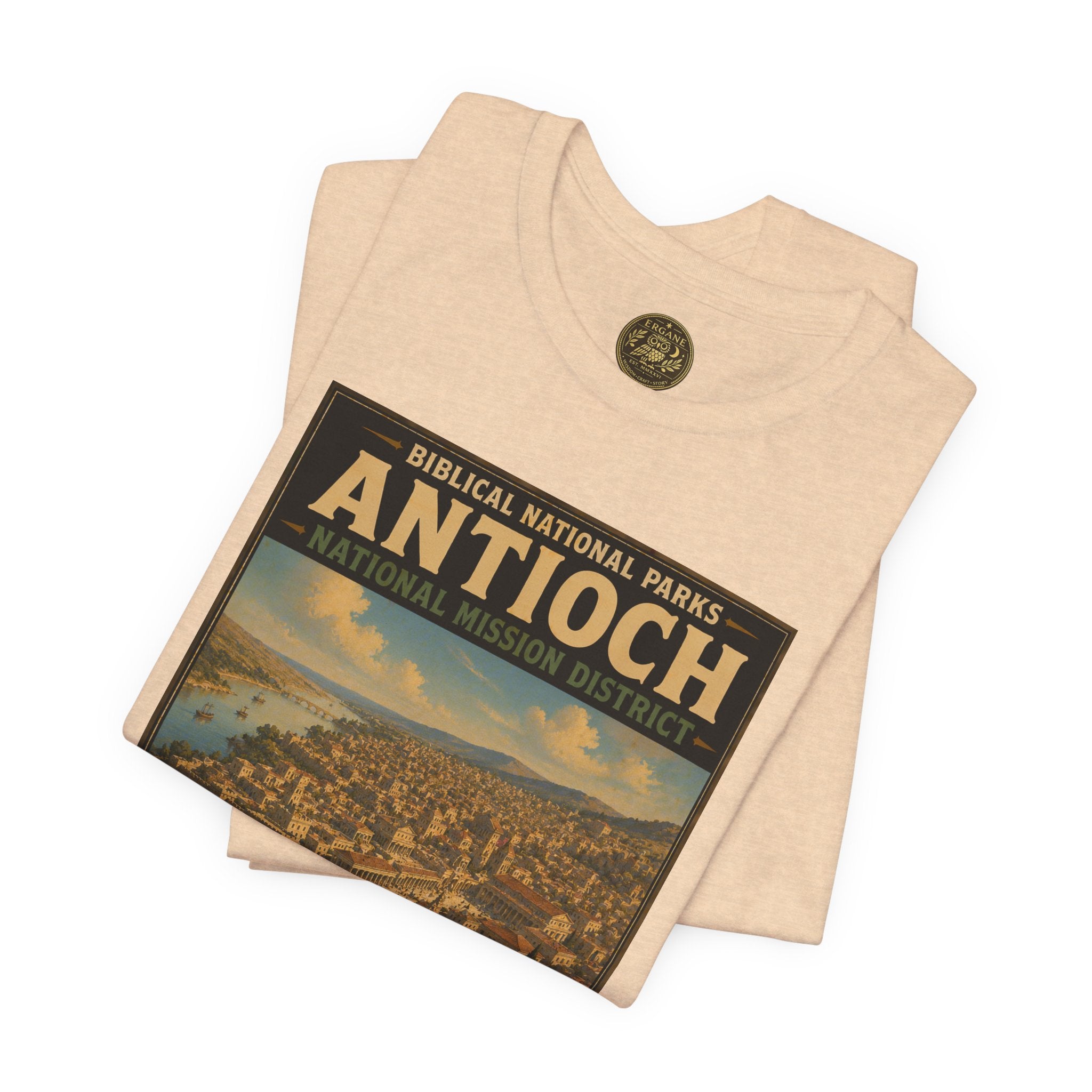 Biblical National Parks Collection VIII- The Apostles' Trails #043/049 | Acts 11-13 | Vintage nature poster Tee | Biblical national parks graphic shirt