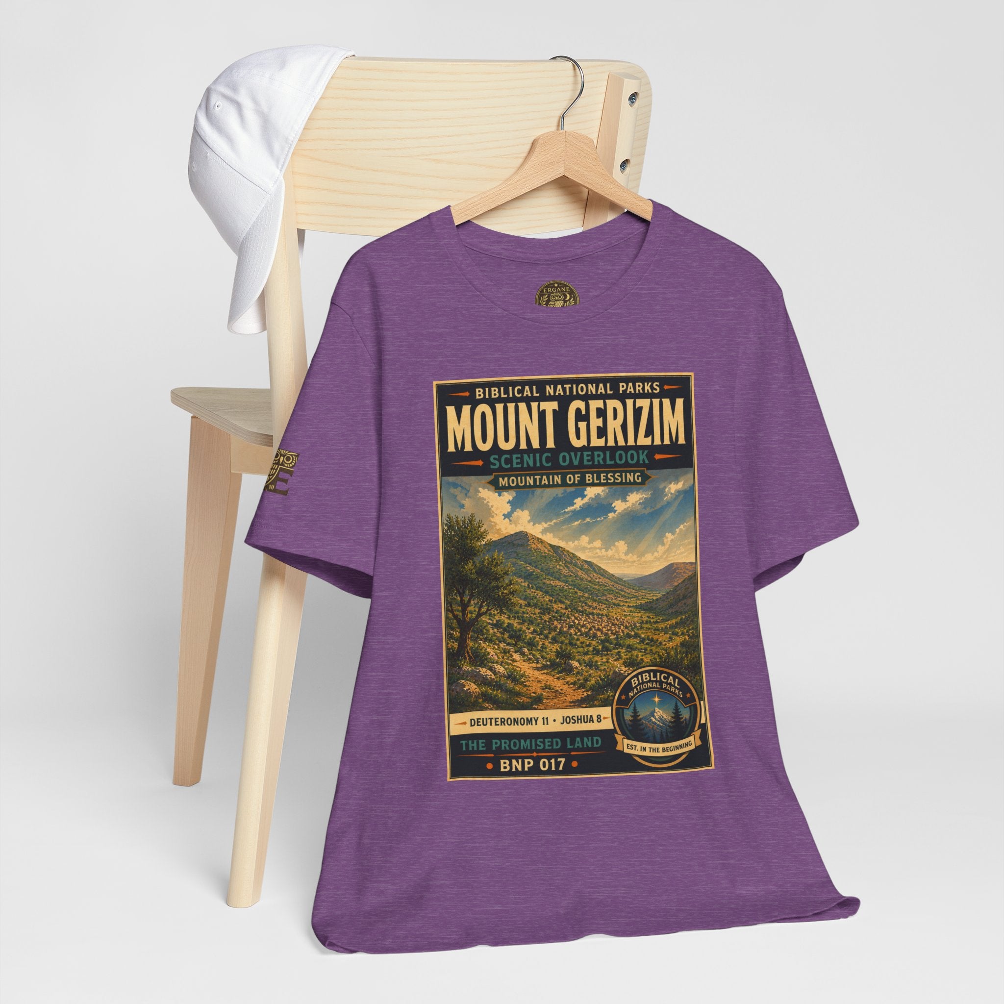 Biblical National Parks Collection III- The Promised Land #017/018 Joshua 8 | Vintage nature poster Tee | Biblical national parks graphic shirt
