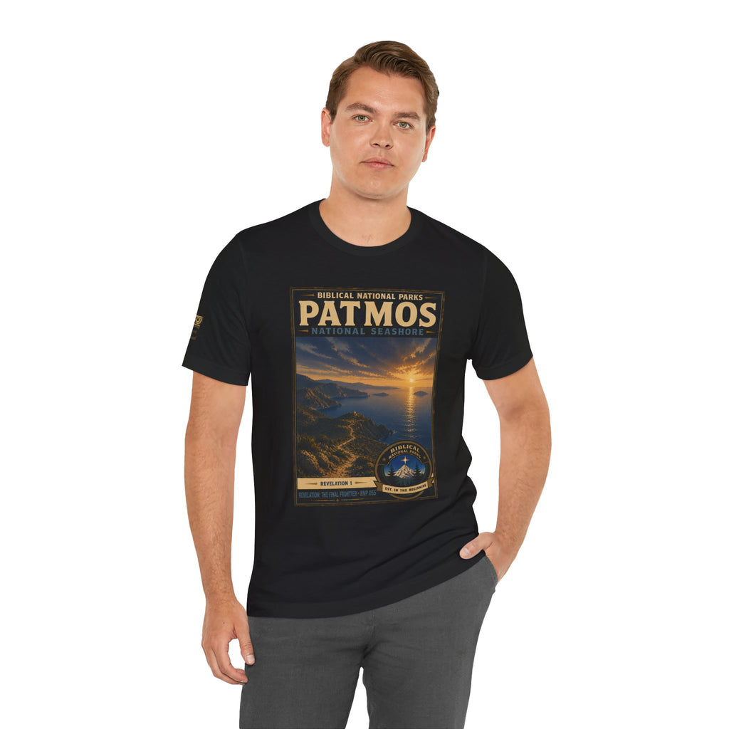 Biblical National Parks Collection X- #055/061 - Revelation: The Final Frontier | Revelation 1 | Vintage nature poster Tee | Biblical national parks graphic shirt