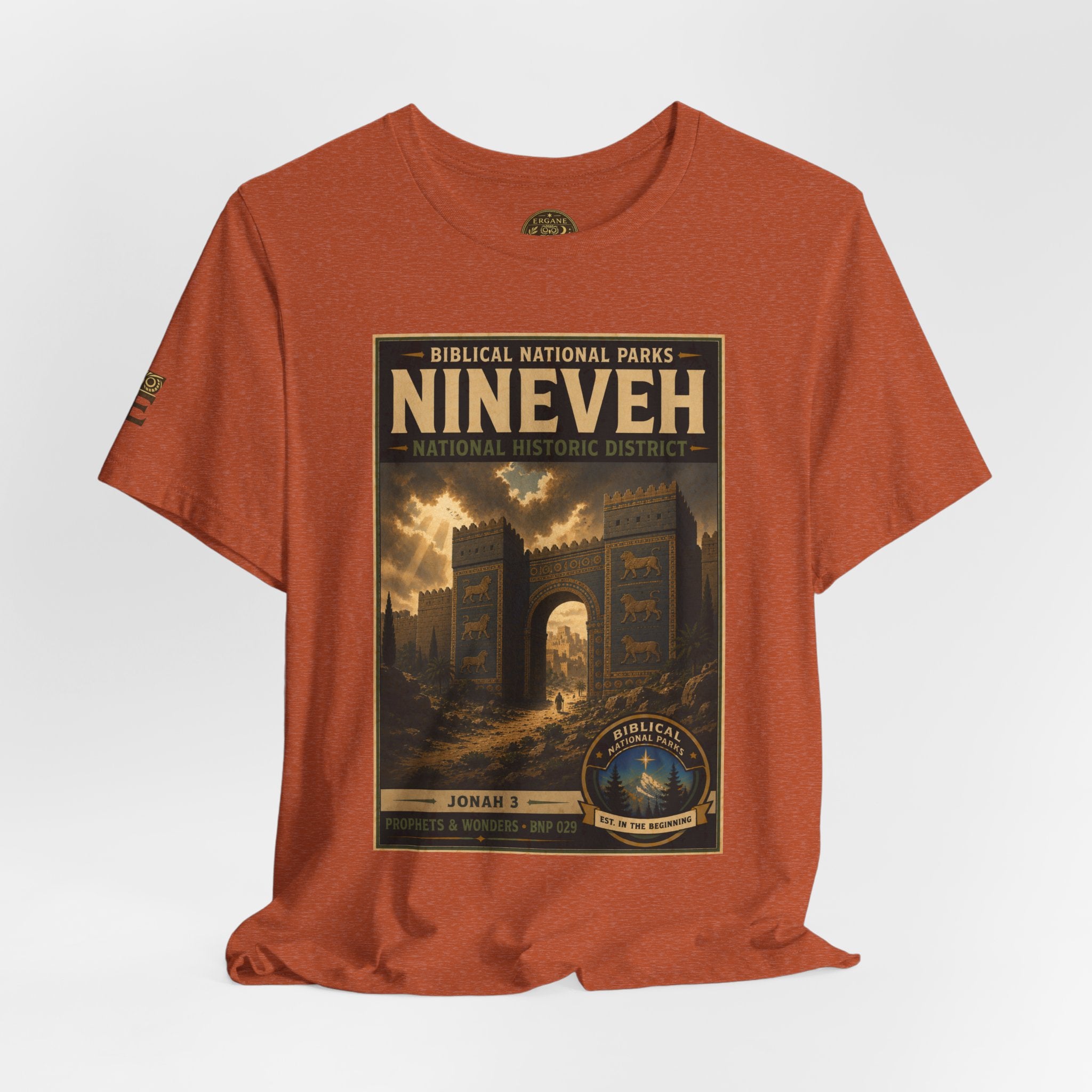 Biblical National Parks Collection V- Prophets & Wonders #029/030 Jonah 3 | Vintage nature poster Tee | Biblical national parks graphic shirt
