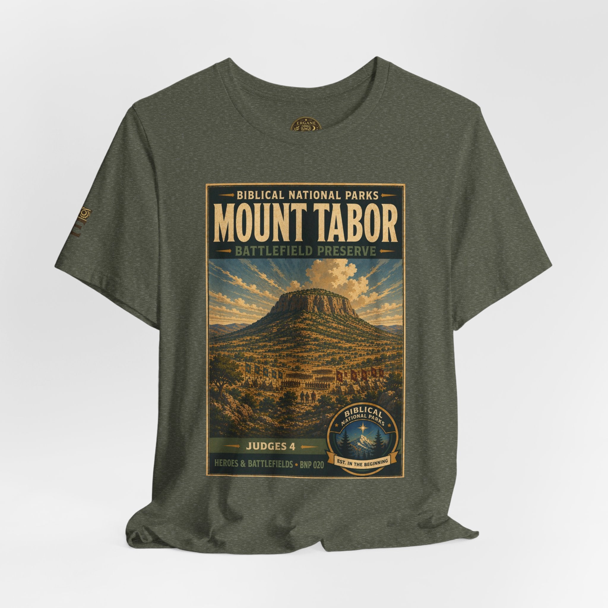Biblical National Parks Collection IV- Heros & Battlefields #020/023 Judges 4 | Vintage nature poster Tee | Biblical national parks graphic shirt