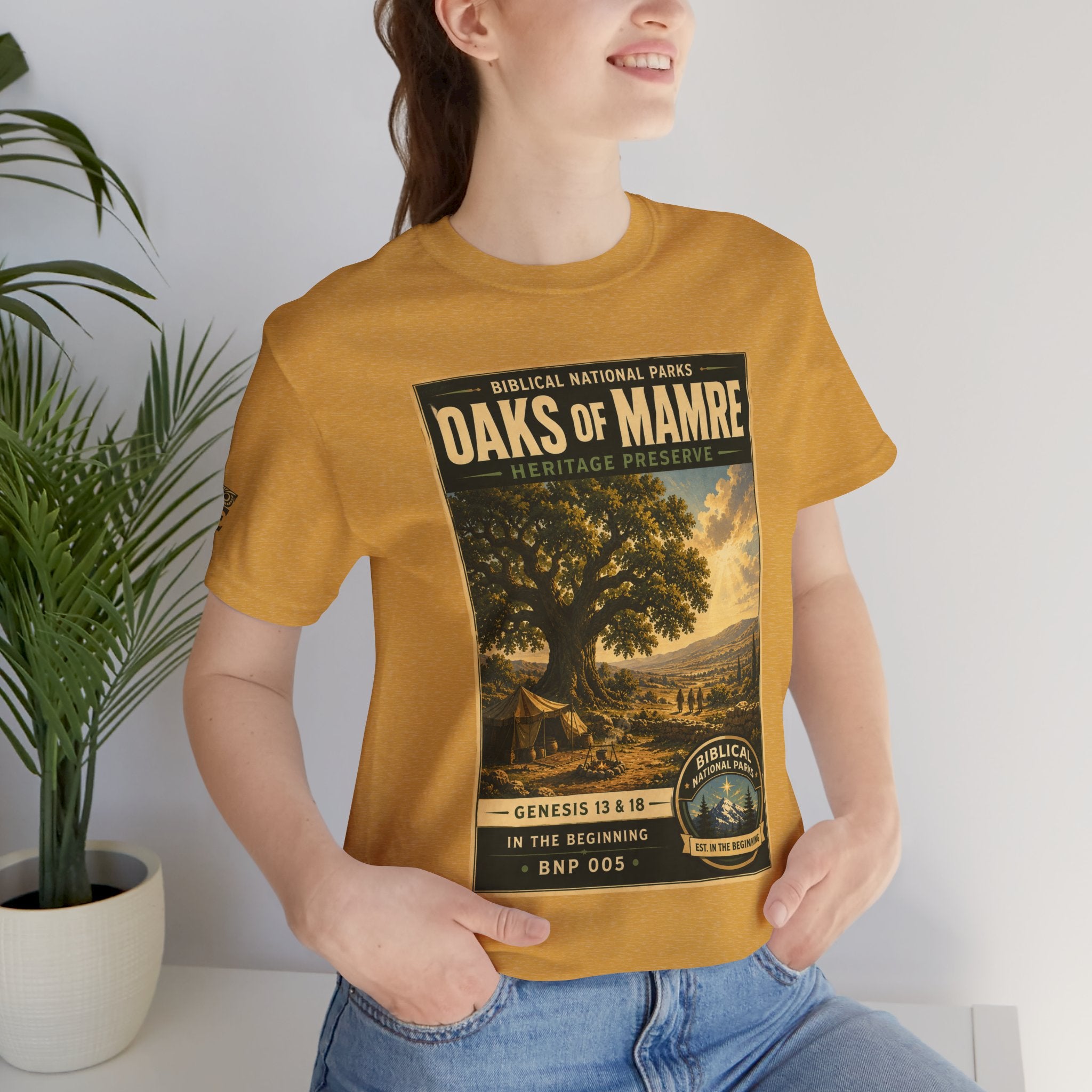 Biblical National Parks Collection I- In The Beginning #005/006 Genesis 13 & 18 | Vintage nature poster Tee | Biblical national parks graphic shirt