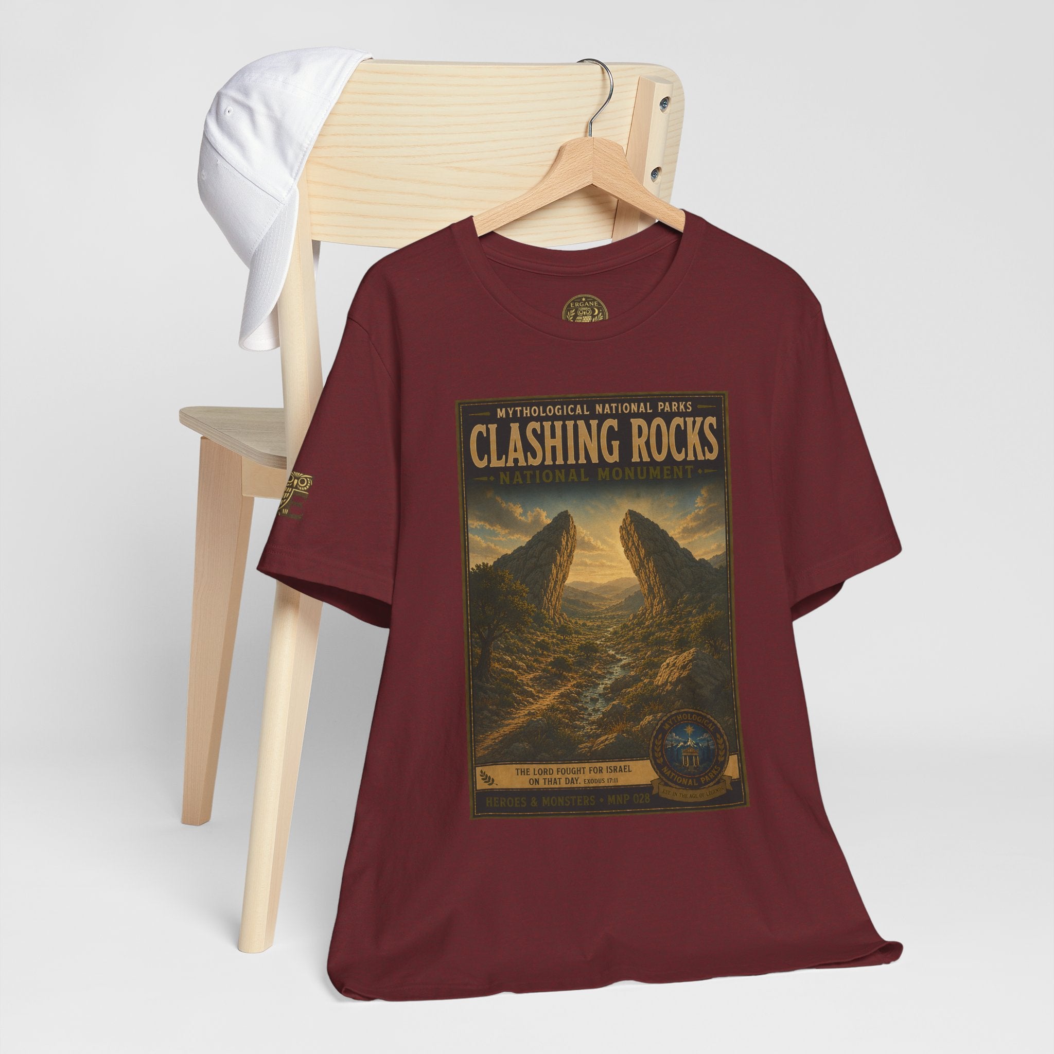Mythological National Parks Collection III- #028-028 - Heros & Monsters | Vintage nature poster Tee | Mythological National Parks graphic shirt
