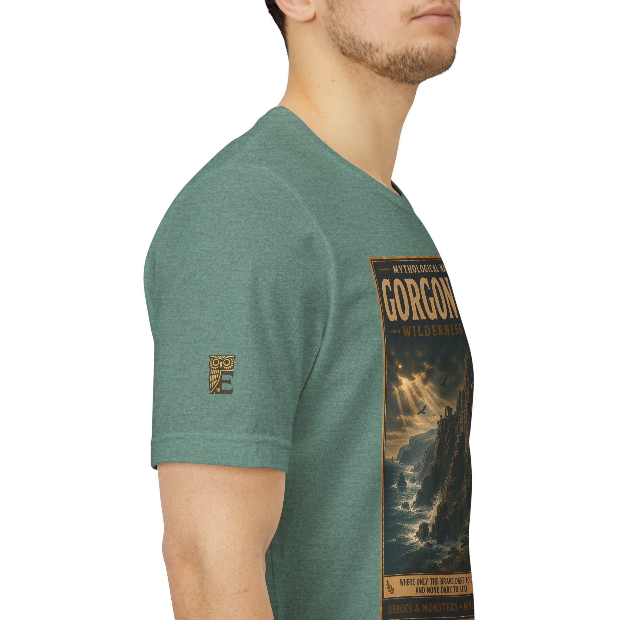 Mythological National Parks Collection III- #019-028 - Heros & Monsters | Vintage nature poster Tee | Mythological National Parks graphic shirt