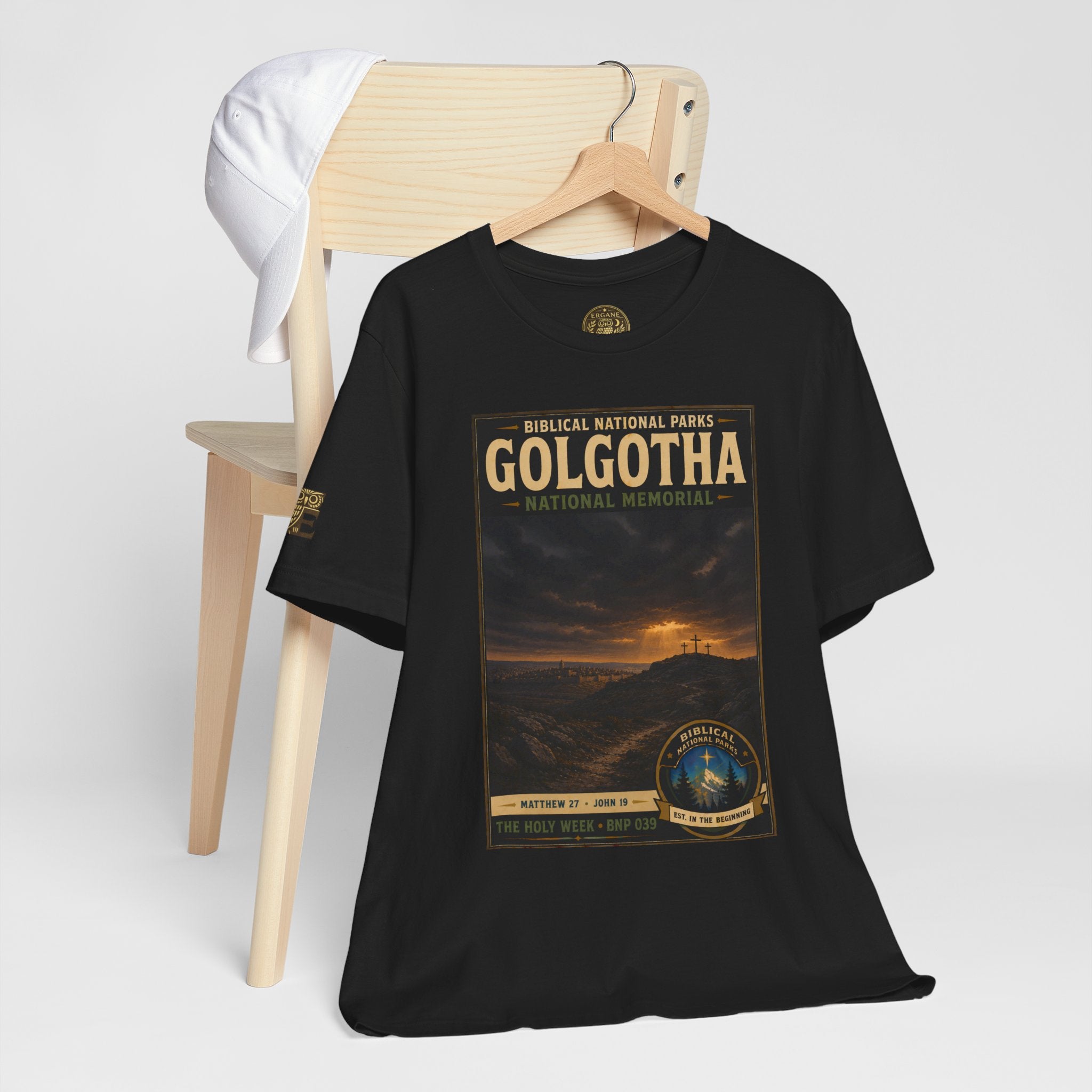 Biblical National Parks Collection VII- The Holy Week #039/041 | Matthew 27 - John 19 | Vintage nature poster Tee | Biblical national parks graphic shirt