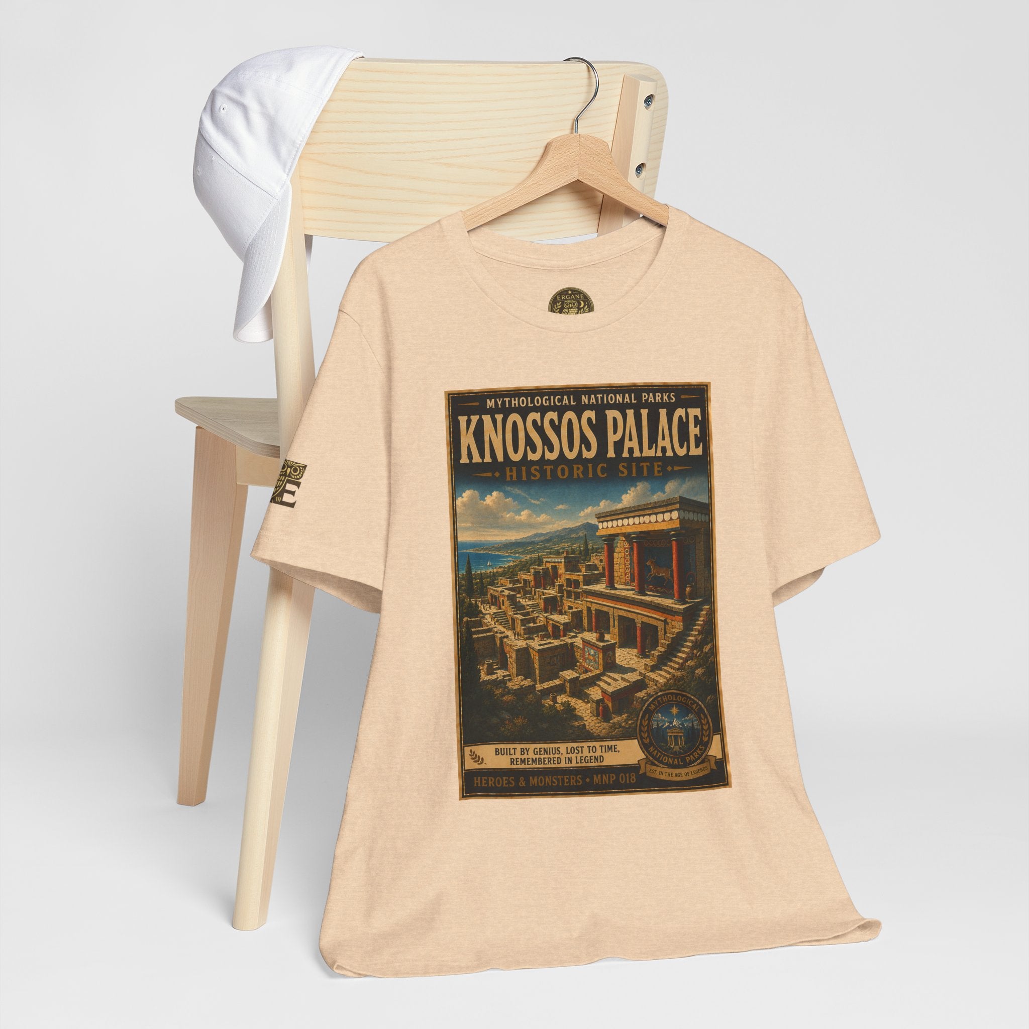 Mythological National Parks Collection III- #018-028 - Heros & Monsters | Vintage nature poster Tee | Mythological National Parks graphic shirt