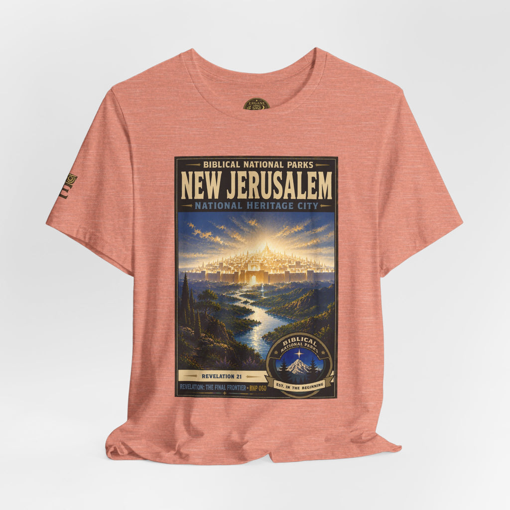 Biblical National Parks Collection X- #060/061 - Revelation: The Final Frontier | Revelation 21 | Vintage nature poster Tee | Biblical national parks graphic shirt 2