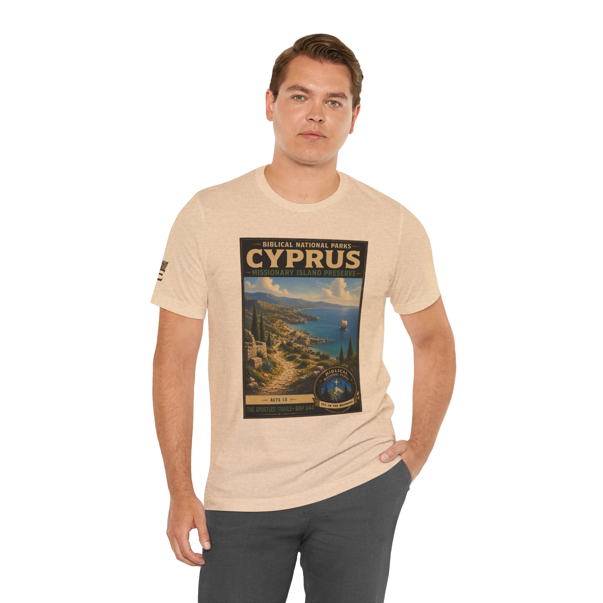 Biblical National Parks Collection VIII- The Apostles' Trails #044/049 | Acts 13 | Vintage nature poster Tee | Biblical national parks graphic shirt