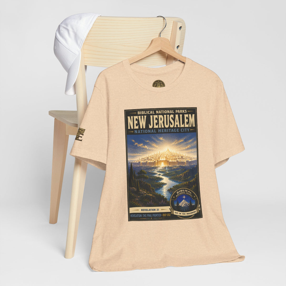 Biblical National Parks Collection X- #060/061 - Revelation: The Final Frontier | Revelation 21 | Vintage nature poster Tee | Biblical national parks graphic shirt 2