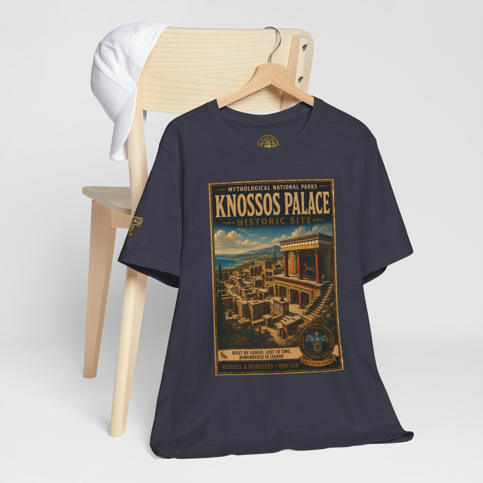 Mythological National Parks Collection III- #018-028 - Heros & Monsters | Vintage nature poster Tee | Mythological National Parks graphic shirt