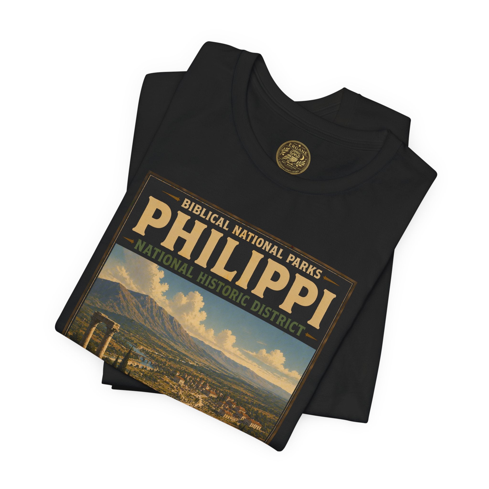 Biblical National Parks Collection VIII- The Apostles' Trails #045/049 | Acts 16 | Vintage nature poster Tee | Biblical national parks graphic shirt