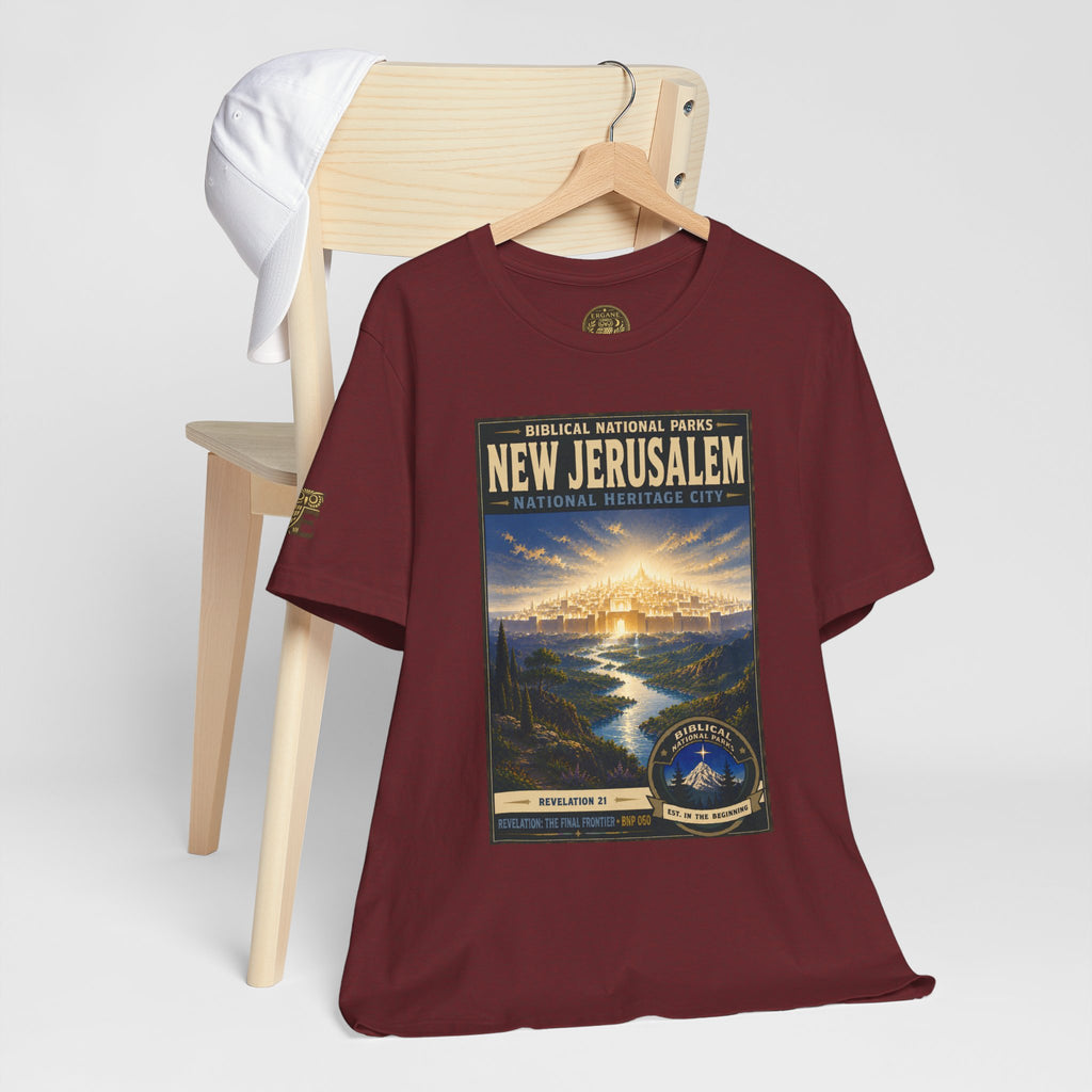 Biblical National Parks Collection X- #060/061 - Revelation: The Final Frontier | Revelation 21 | Vintage nature poster Tee | Biblical national parks graphic shirt 2