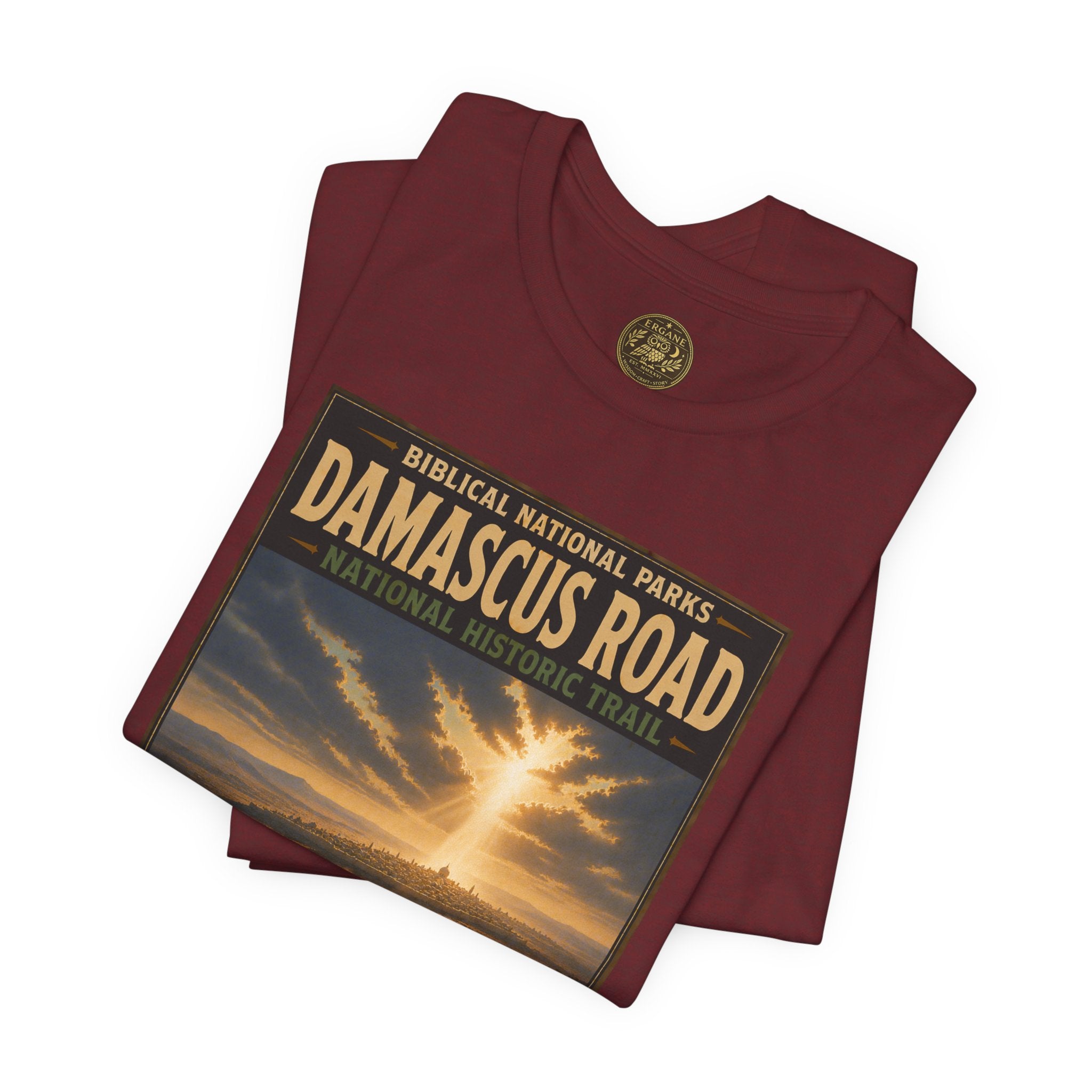 Biblical National Parks Collection VIII- The Apostles' Trails #042/049 | Acts 9 | Vintage nature poster Tee | Biblical national parks graphic shirt