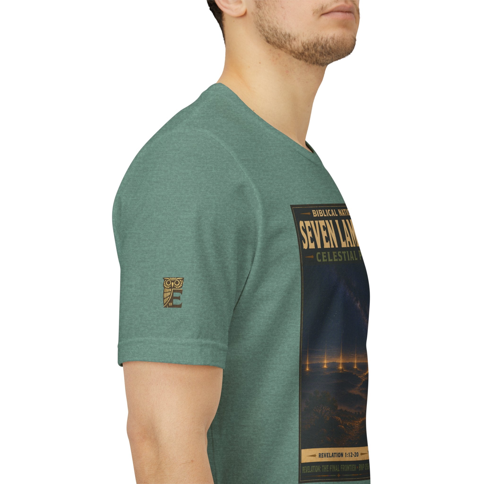 Biblical National Parks Collection X- #056/061 - Revelation: The Final Frontier | Revelation 1: 12-20 | Vintage nature poster Tee | Biblical national parks graphic shirt