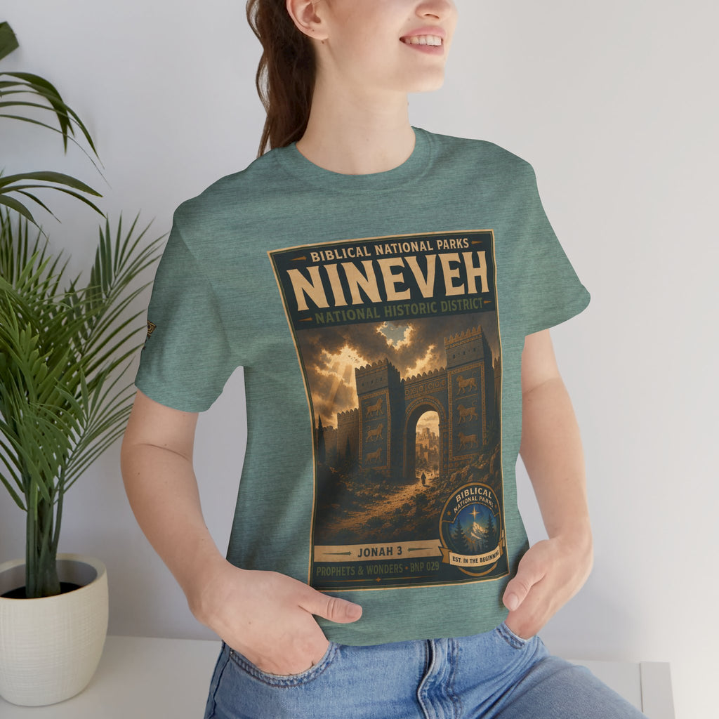 Biblical National Parks Collection V- Prophets & Wonders #029/030 Jonah 3 | Vintage nature poster Tee | Biblical national parks graphic shirt
