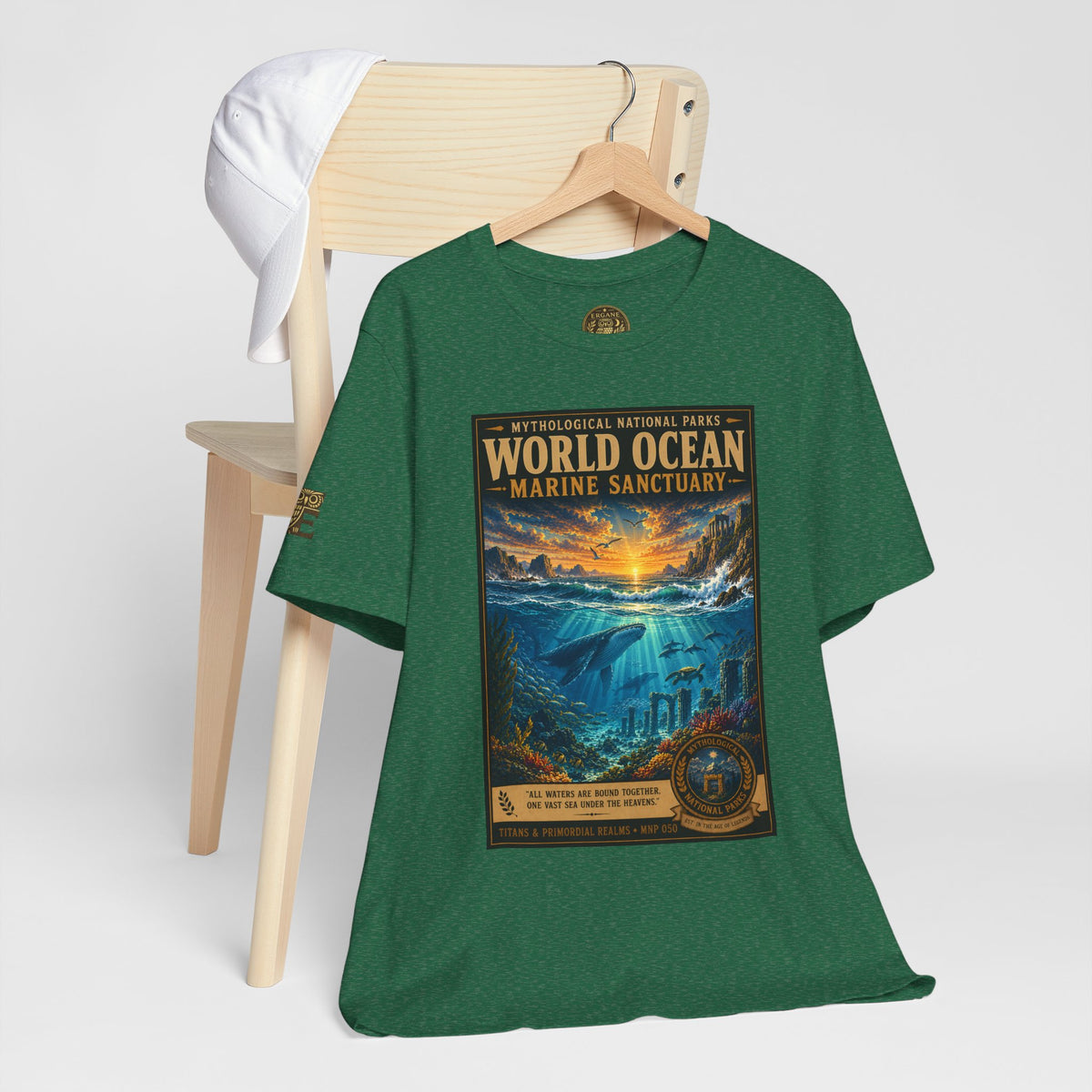 Mythological National Parks COLLECTION V- #050-050 TITANS & PRIMORDIAL REALMS | Vintage nature poster Tee | Mythological National Parks graphic shirt