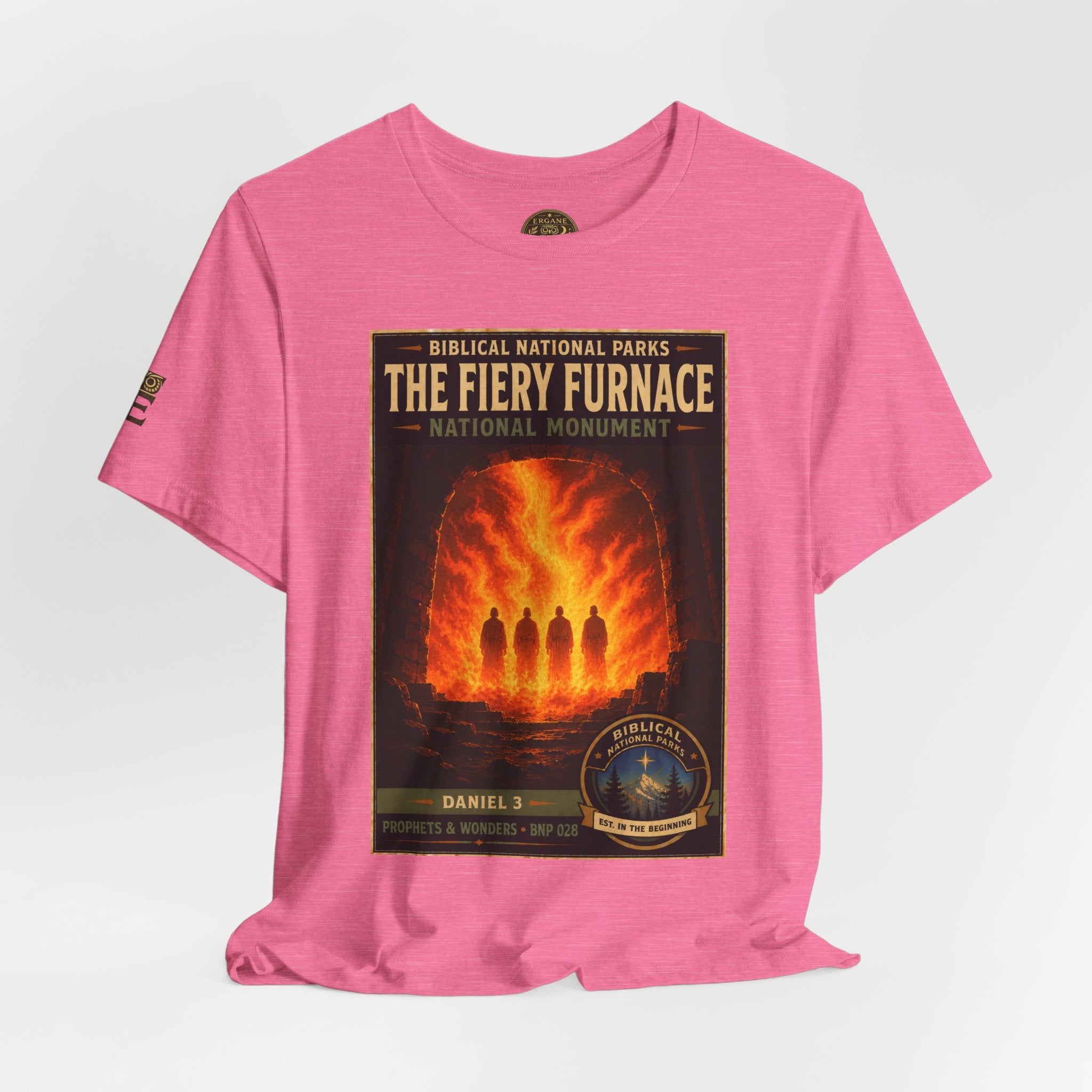 Biblical National Parks Collection V- Prophets & Wonders #028/030 Daniel 3 | Vintage nature poster Tee | Biblical national parks graphic shirt