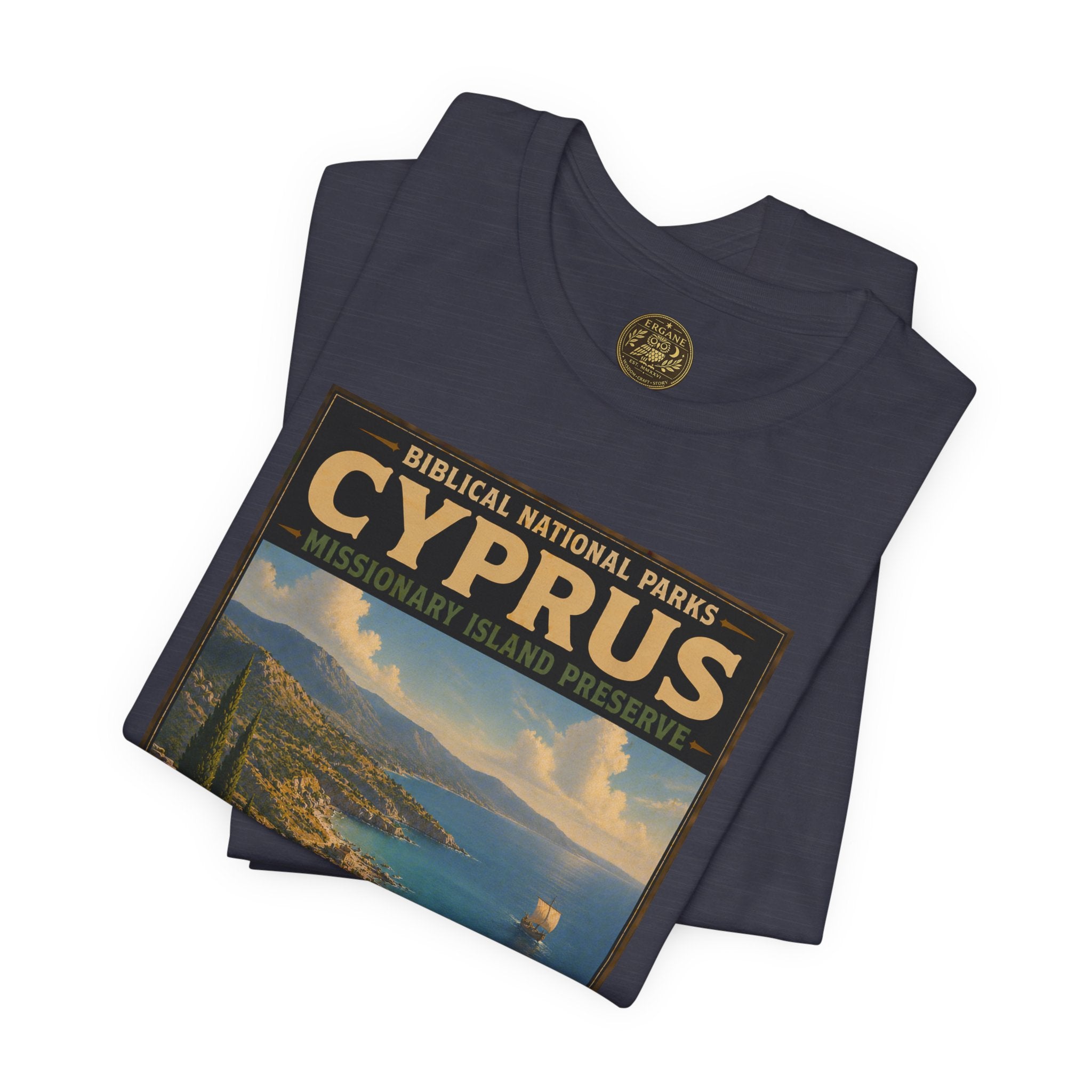 Biblical National Parks Collection VIII- The Apostles' Trails #044/049 | Acts 13 | Vintage nature poster Tee | Biblical national parks graphic shirt