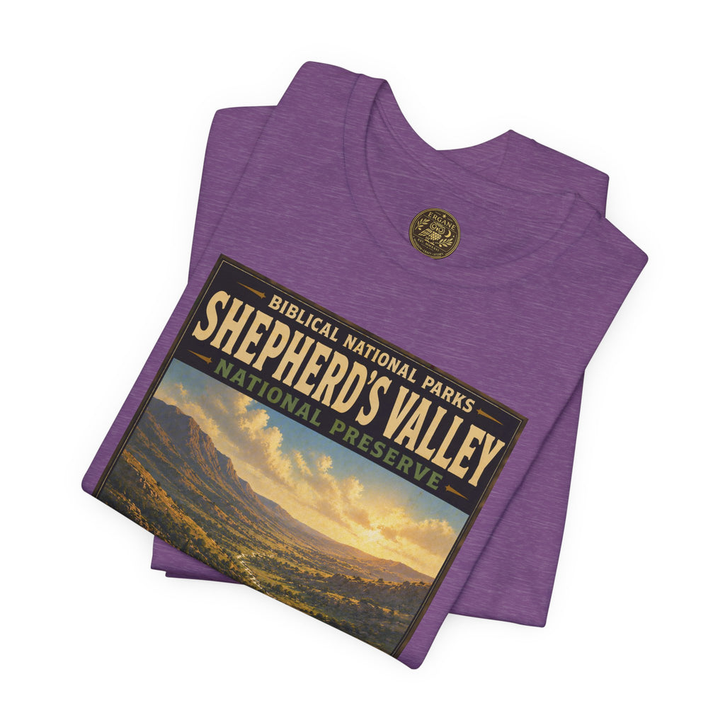 Biblical National Parks Collection IX- #050/054 -Psalms & Sacred Landscapes | Psalm 23 | Vintage nature poster Tee | Biblical national parks graphic shirt