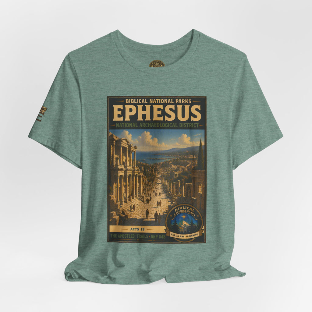 Biblical National Parks Collection VIII- The Apostles' Trails #048/049 | Acts 19 | Vintage nature poster Tee | Biblical national parks graphic shirt