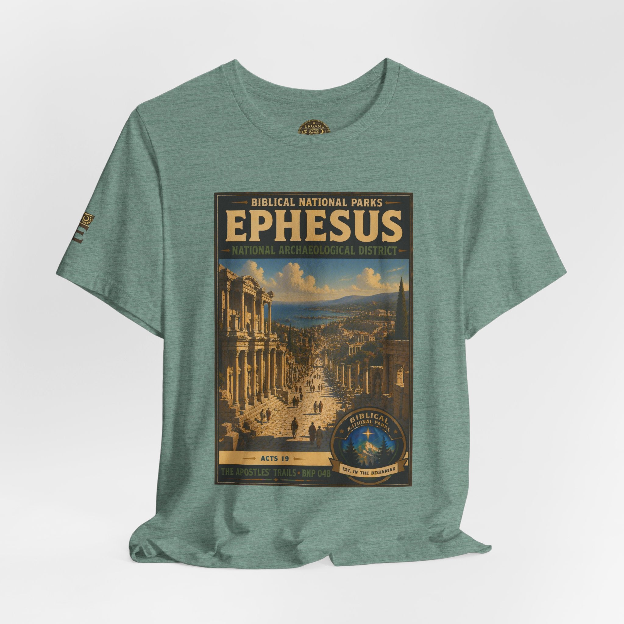 Biblical National Parks Collection VIII- The Apostles' Trails #048/049 | Acts 19 | Vintage nature poster Tee | Biblical national parks graphic shirt
