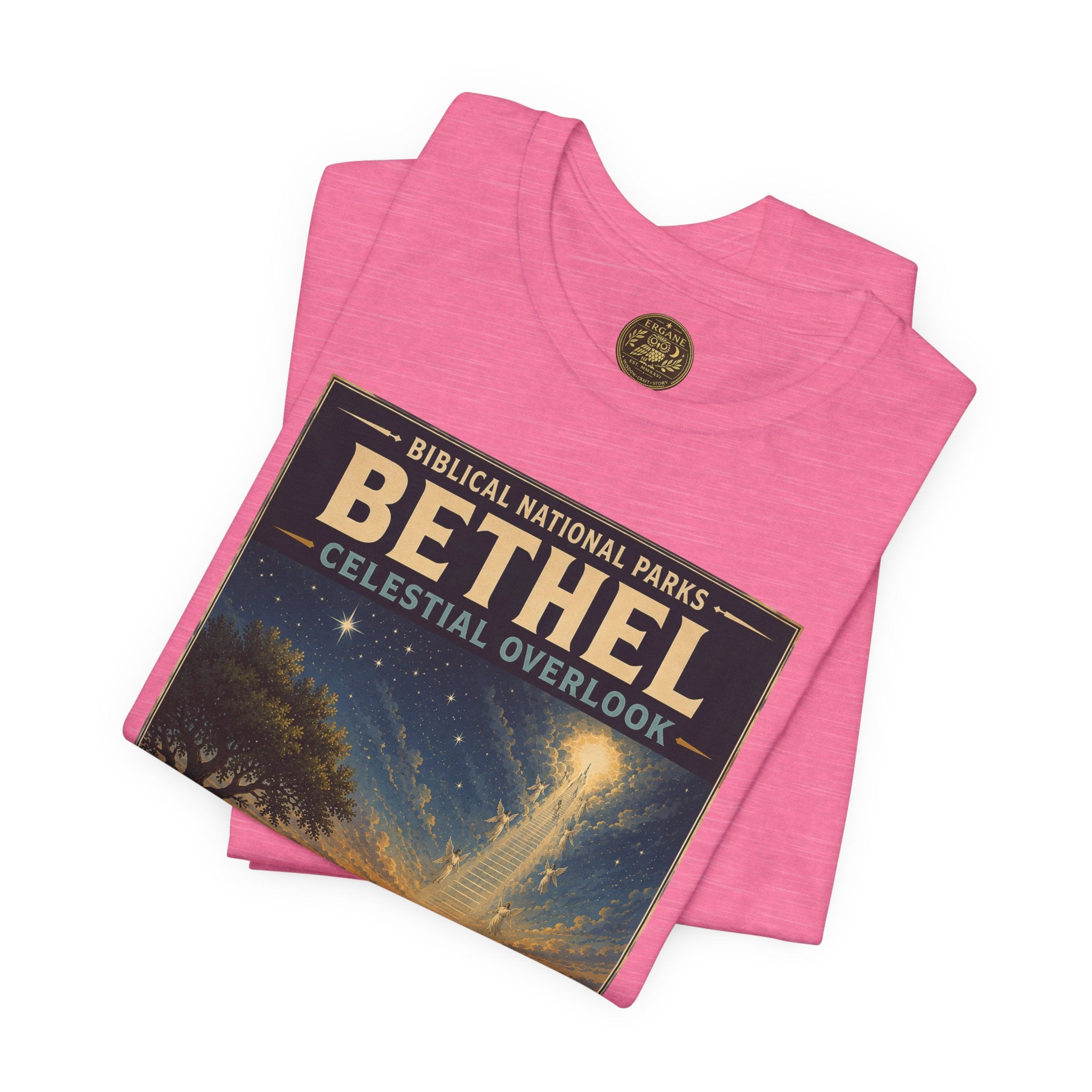 Biblical National Parks Collection I- In The Beginning #006/006 Genesis 28: 10-22 | Vintage nature poster Tee | Biblical national parks graphic shirt