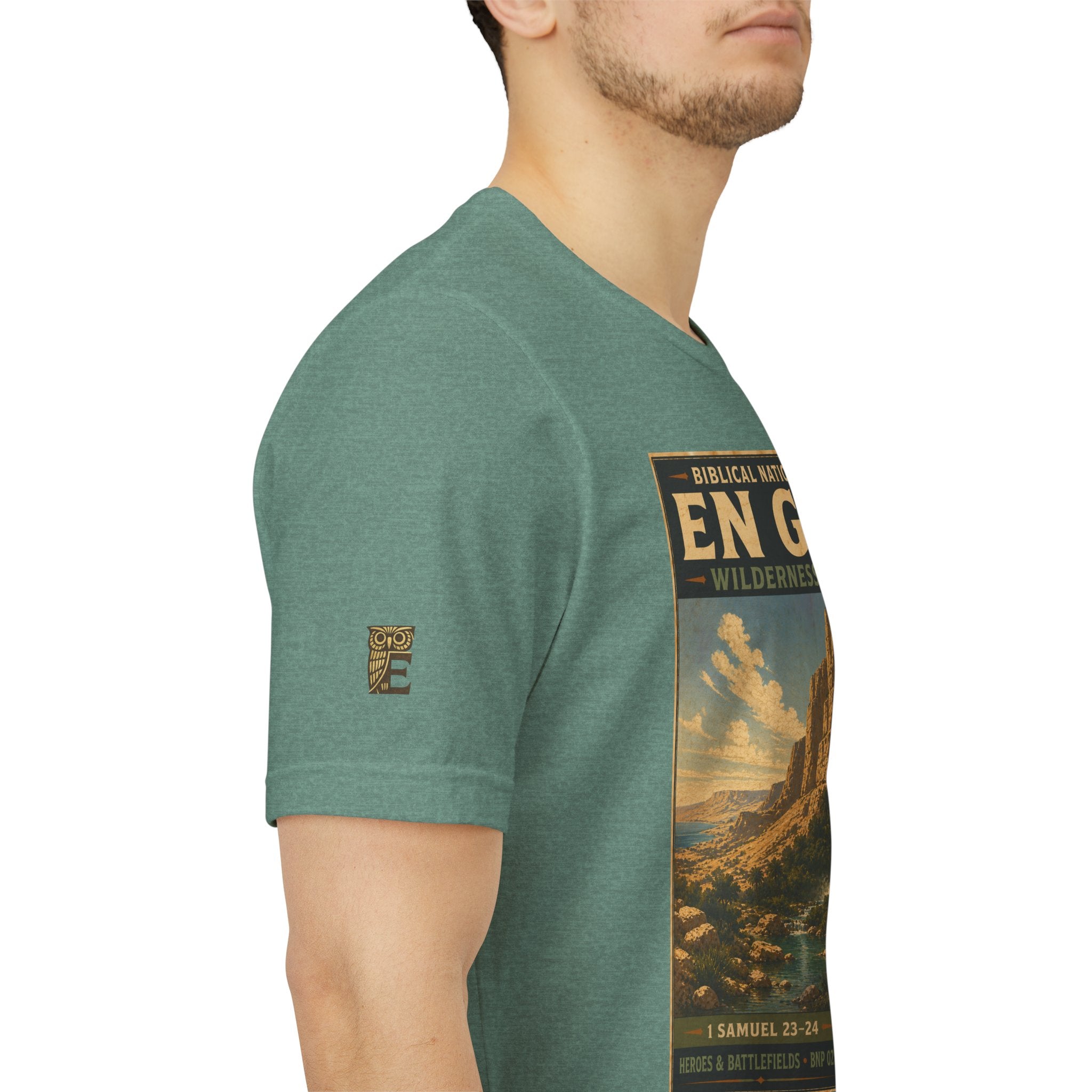 Biblical National Parks Collection IV- Heros & Battlefields #022/023 1 Samuel 23-24 | Vintage nature poster Tee | Biblical national parks graphic shirt