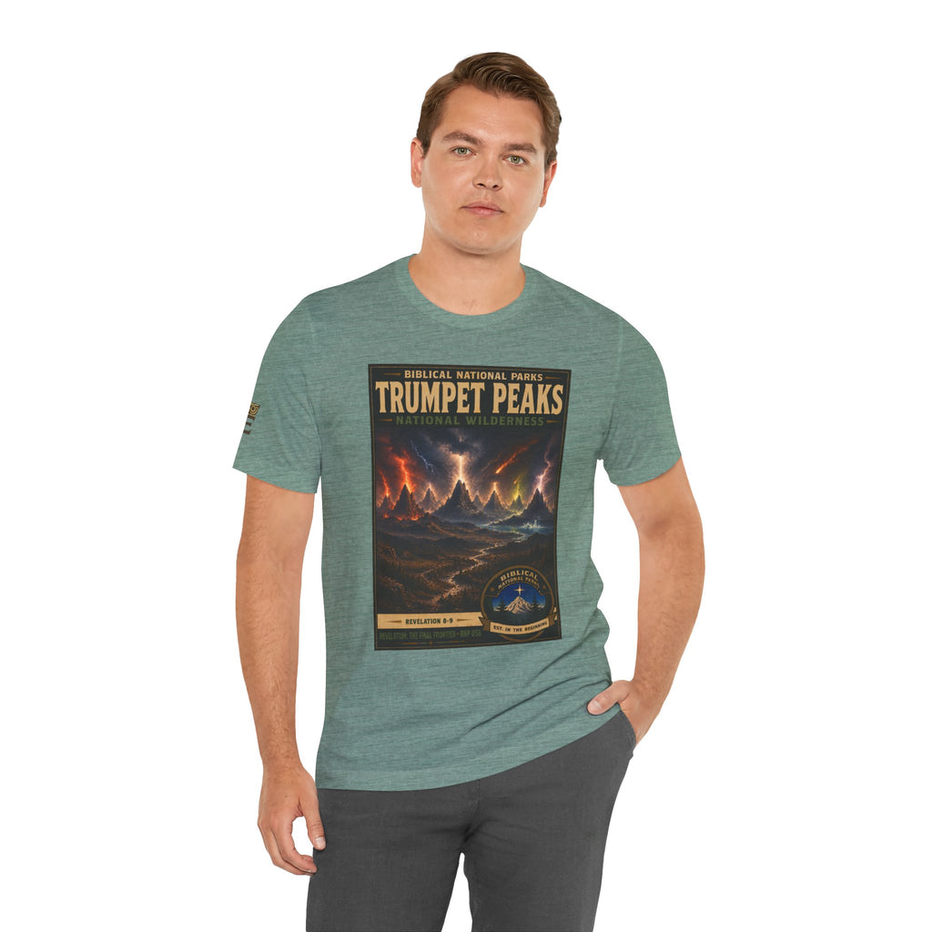 Biblical National Parks Collection X- #058/061 - Revelation: The Final Frontier | Revelation 8-9 | Vintage nature poster Tee | Biblical national parks graphic shirt