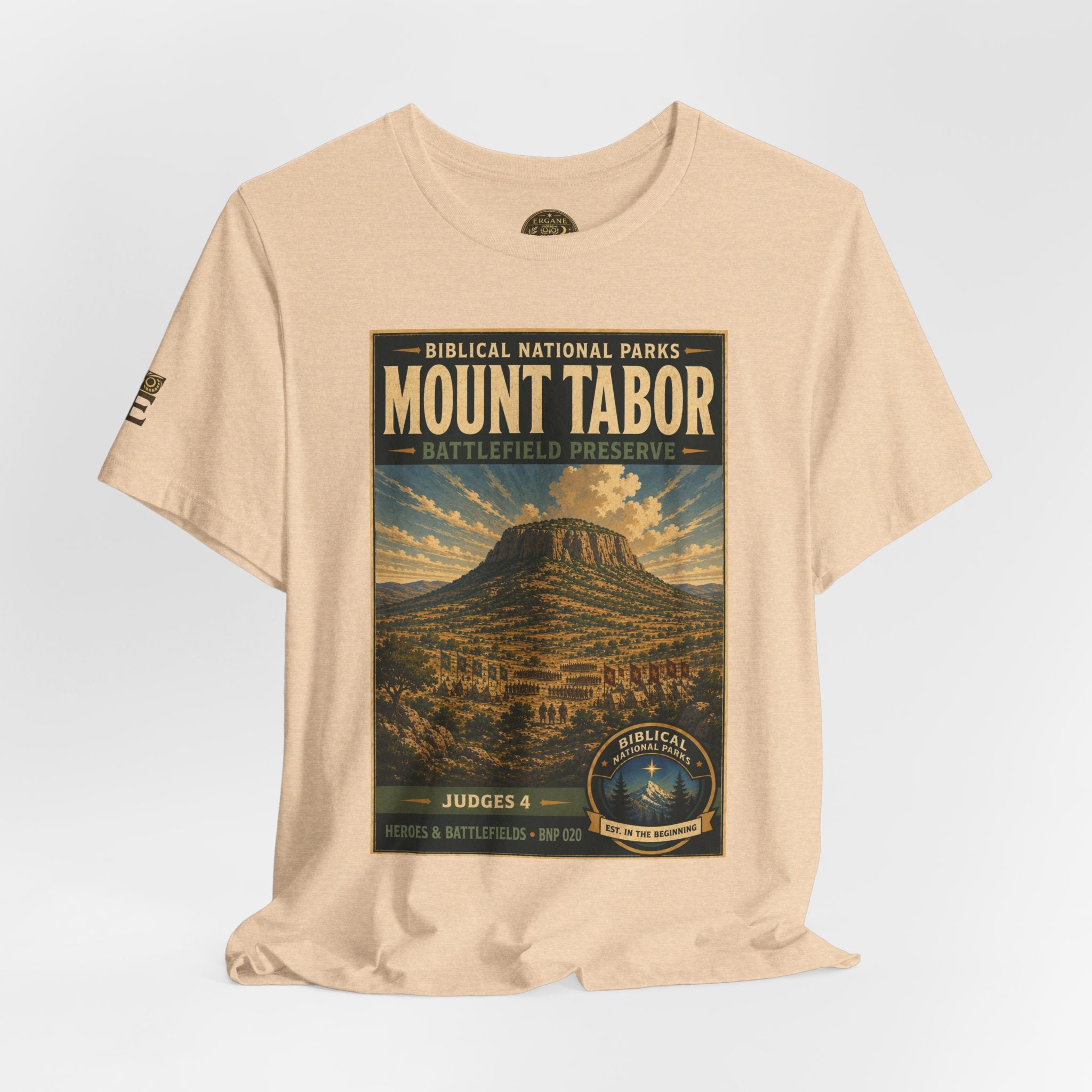 Biblical National Parks Collection IV- Heros & Battlefields #020/023 Judges 4 | Vintage nature poster Tee | Biblical national parks graphic shirt