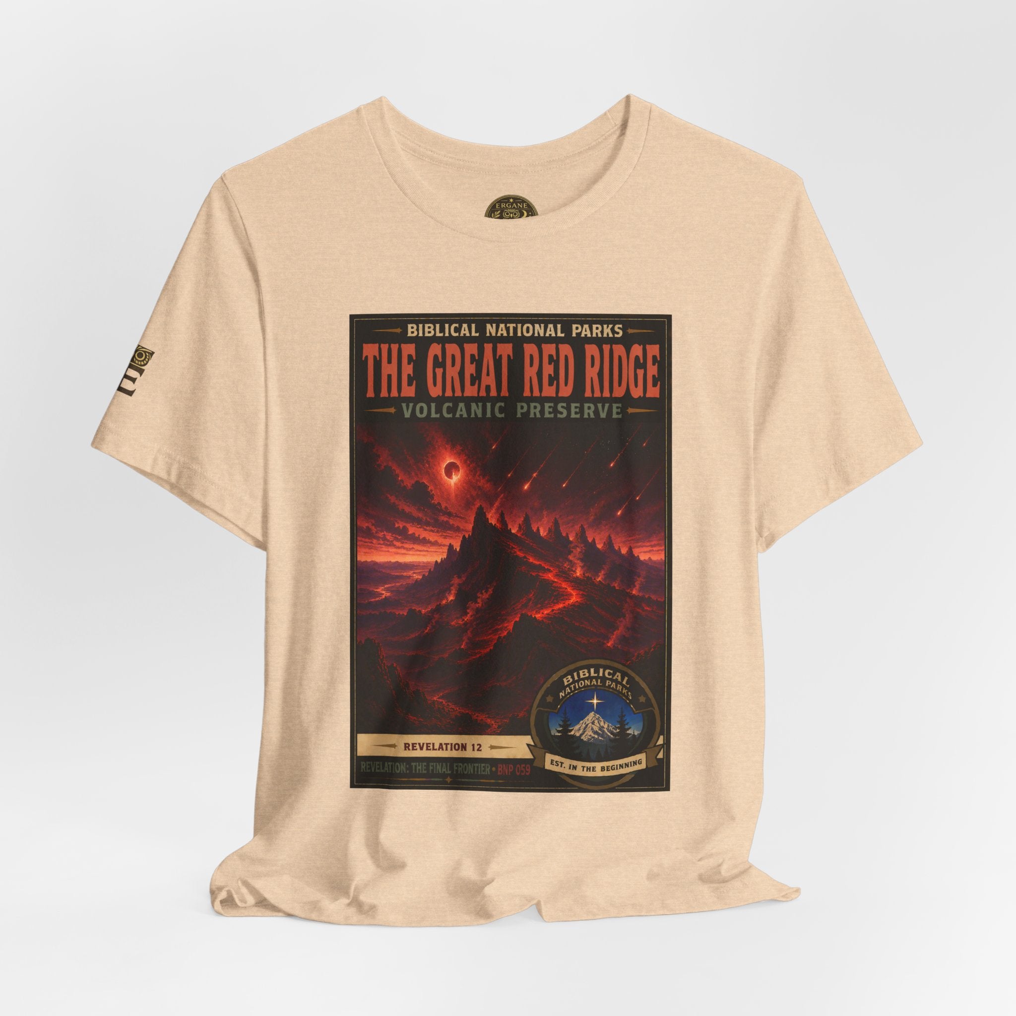 Biblical National Parks Collection X- #059/061 - Revelation: The Final Frontier | Revelation 12 | Vintage nature poster Tee | Biblical national parks graphic shirt
