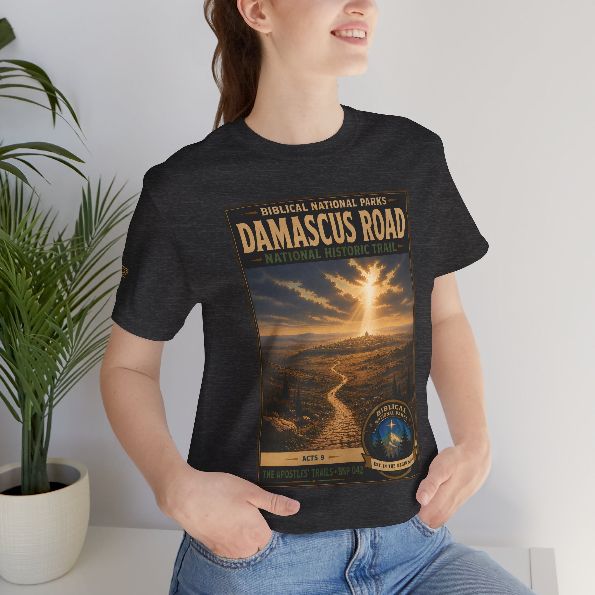 Biblical National Parks Collection VIII- The Apostles' Trails #042/049 | Acts 9 | Vintage nature poster Tee | Biblical national parks graphic shirt