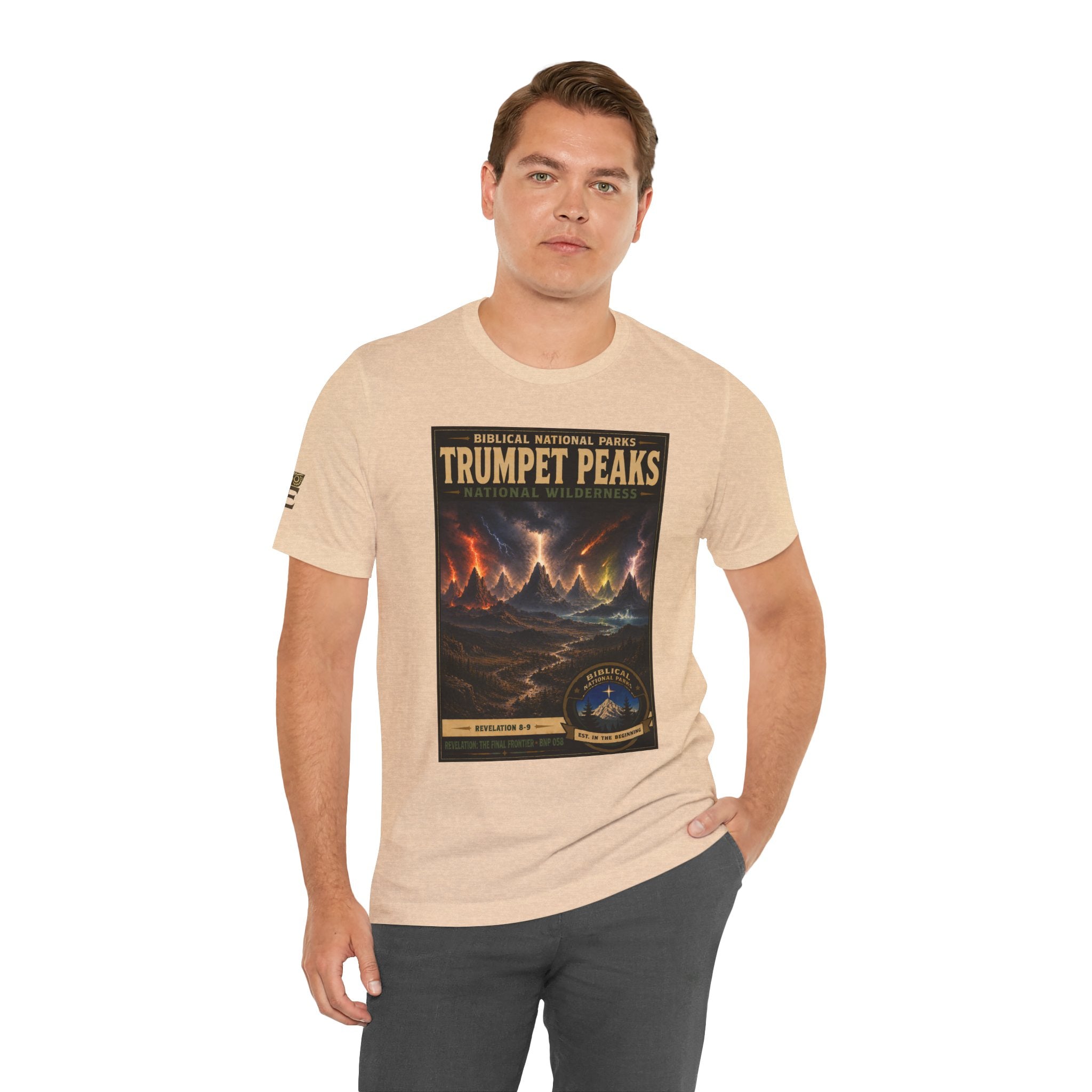 Biblical National Parks Collection X- #058/061 - Revelation: The Final Frontier | Revelation 8-9 | Vintage nature poster Tee | Biblical national parks graphic shirt