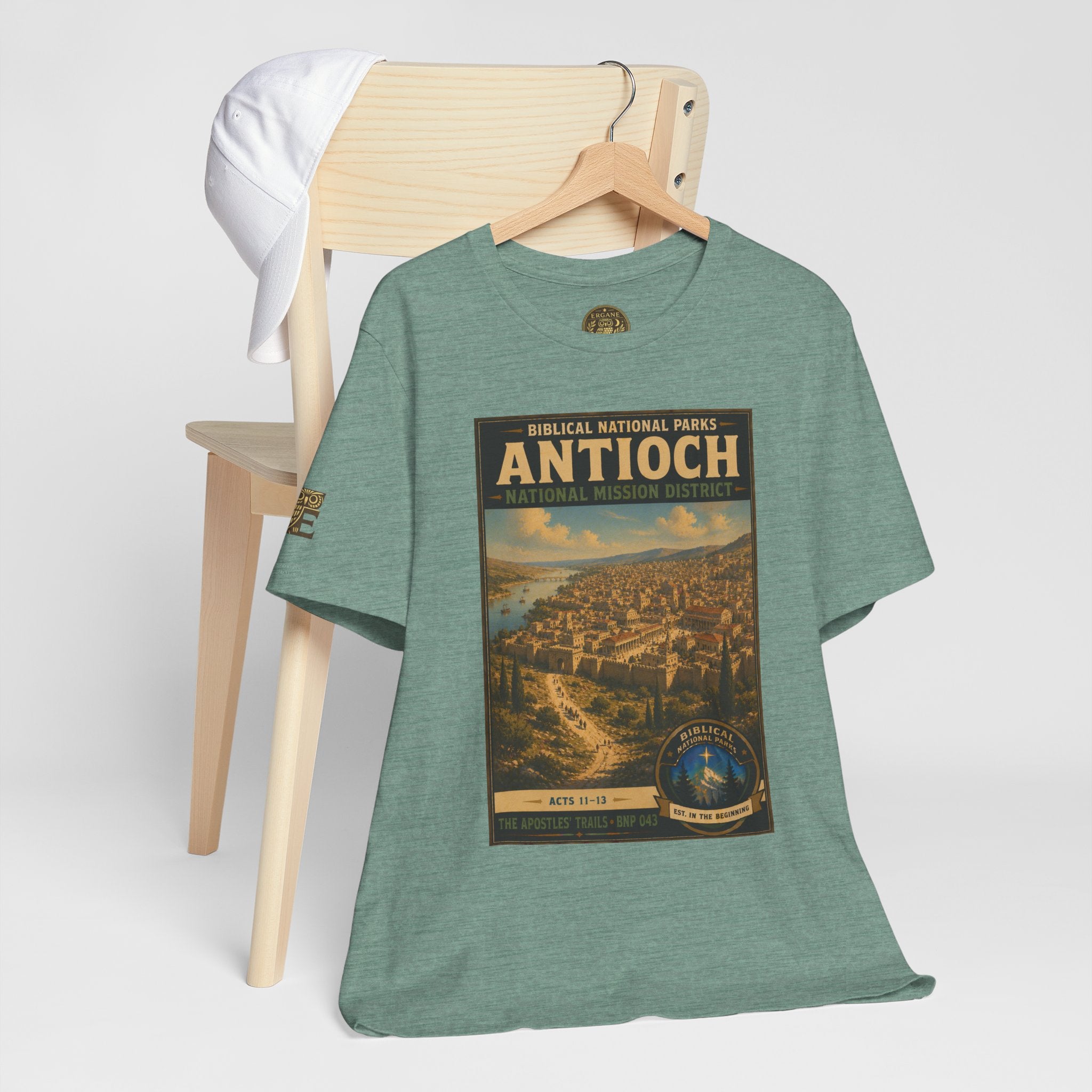 Biblical National Parks Collection VIII- The Apostles' Trails #043/049 | Acts 11-13 | Vintage nature poster Tee | Biblical national parks graphic shirt