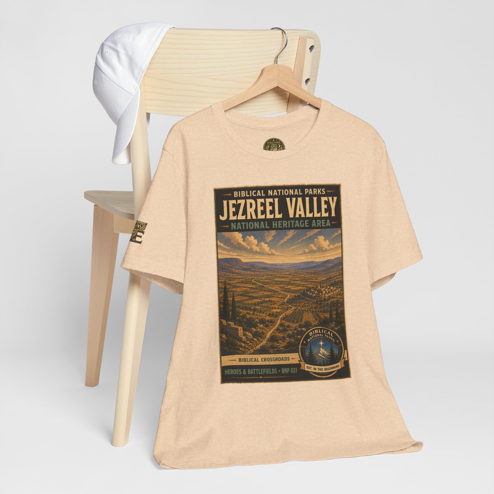 Biblical National Parks Collection IV- Heros & Battlefields #021/023 Biblical Crossroads | Vintage nature poster Tee | Biblical national parks graphic shirt
