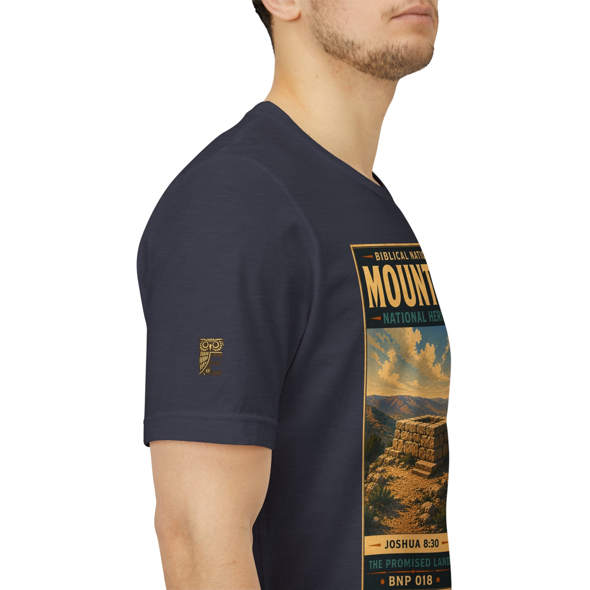 Biblical National Parks Collection III- The Promised Land #018/018 Joshua 8: 30 | Vintage nature poster Tee | Biblical national parks graphic shirt