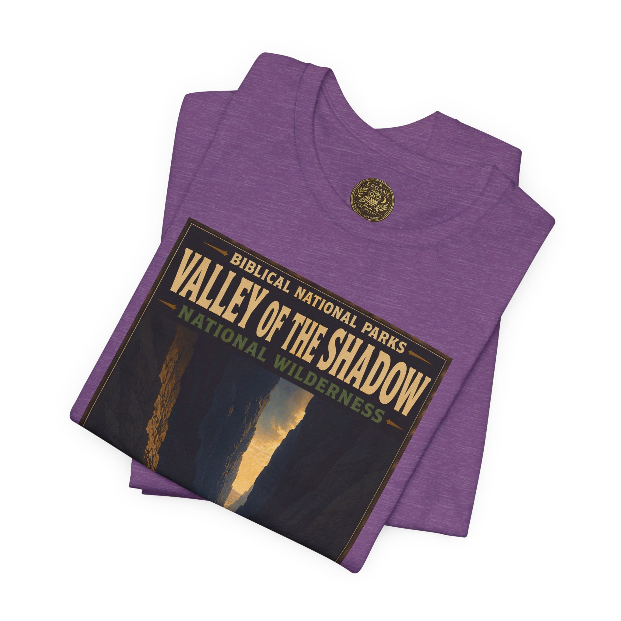 Biblical National Parks Collection IX- #052/054 -Psalms & Sacred Landscapes | Psalm 23:4 | Vintage nature poster Tee | Biblical national parks graphic shirt
