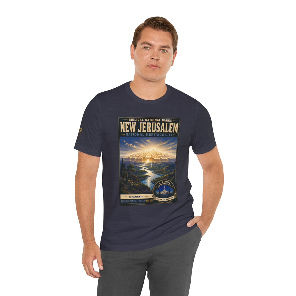 Biblical National Parks Collection X- #060/061 - Revelation: The Final Frontier | Revelation 21 | Vintage nature poster Tee | Biblical national parks graphic shirt 2