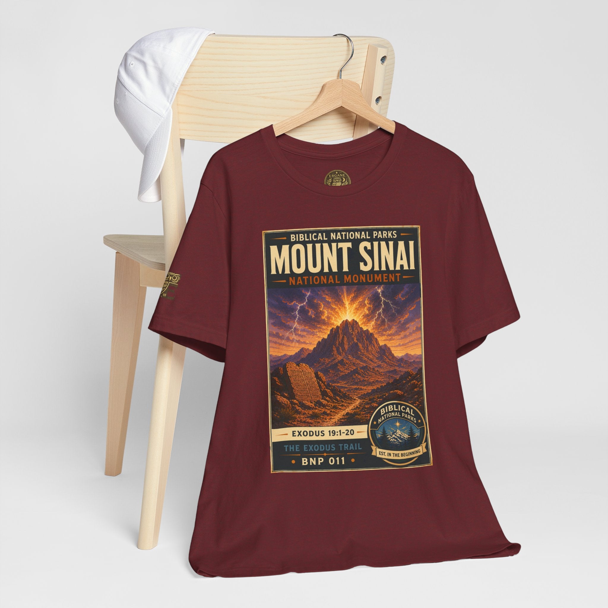 Biblical National Parks Collection II- The Exodus Trail #011/013 Exodus 19: 1-20 | Vintage nature poster Tee | Biblical national parks graphic shirt