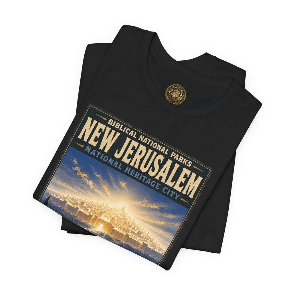 Biblical National Parks Collection X- #060/061 - Revelation: The Final Frontier | Revelation 21 | Vintage nature poster Tee | Biblical national parks graphic shirt 2