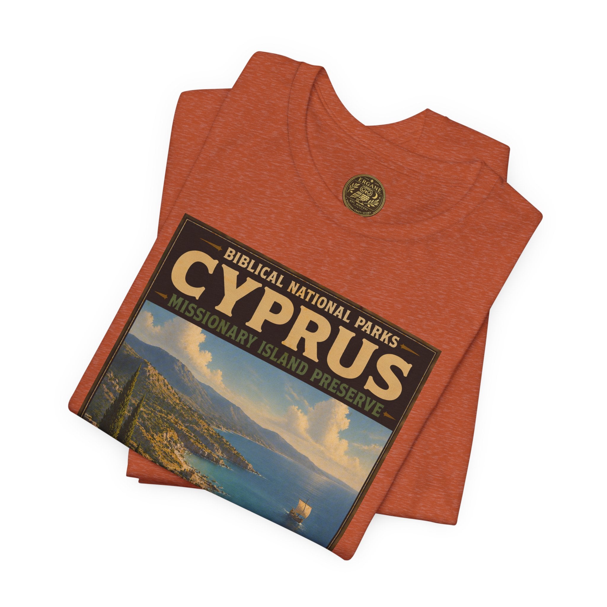 Biblical National Parks Collection VIII- The Apostles' Trails #044/049 | Acts 13 | Vintage nature poster Tee | Biblical national parks graphic shirt