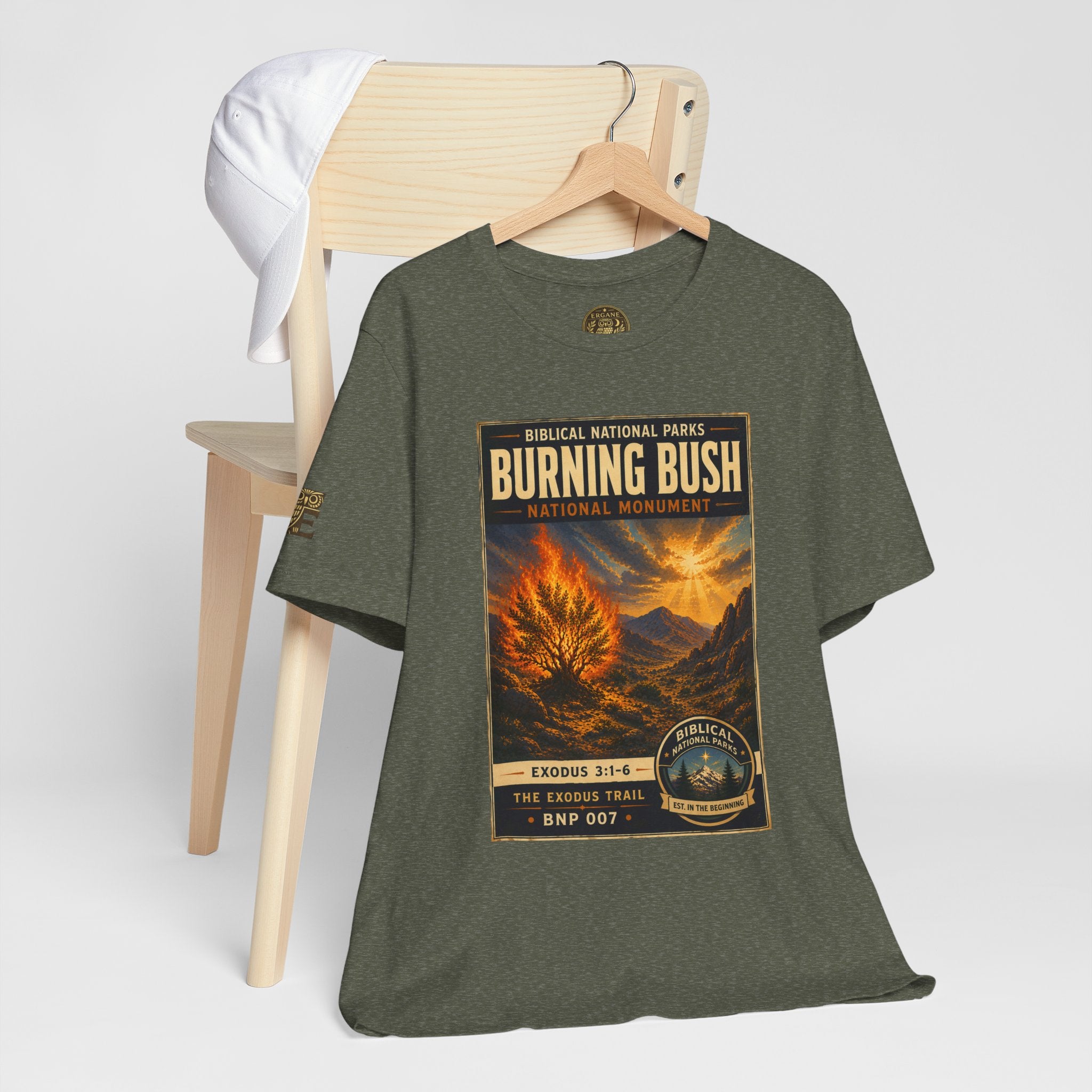 Biblical National Parks Collection II- The Exodus Trail #007/013 Exodus 3: 1-6 | Vintage nature poster Tee | Biblical national parks graphic shirt